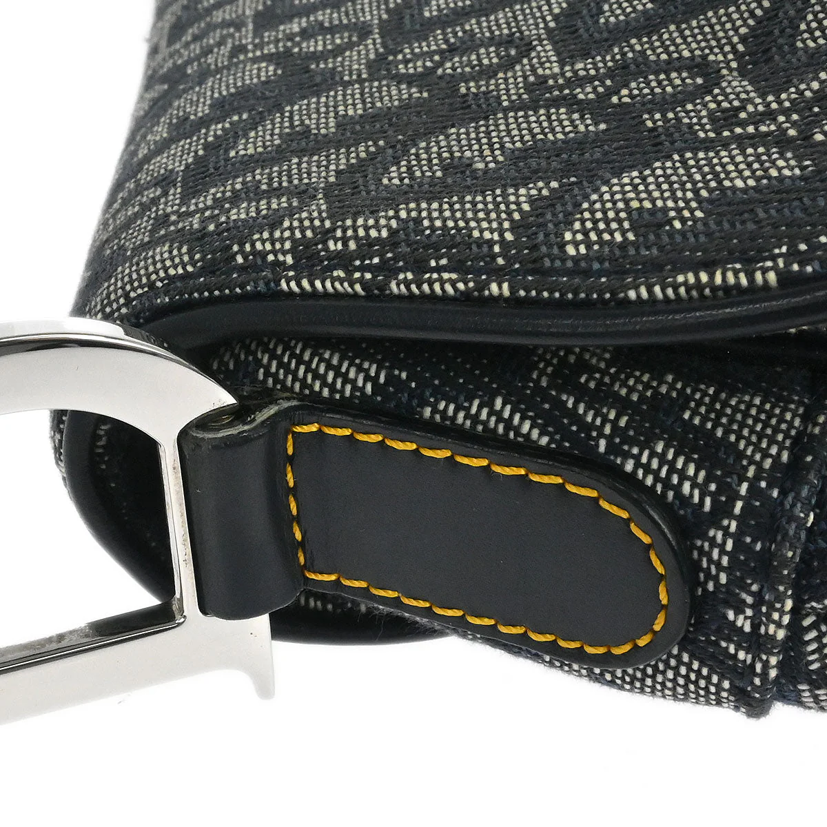Christian Dior Navy Trotter Saddle Handbag - Image 4