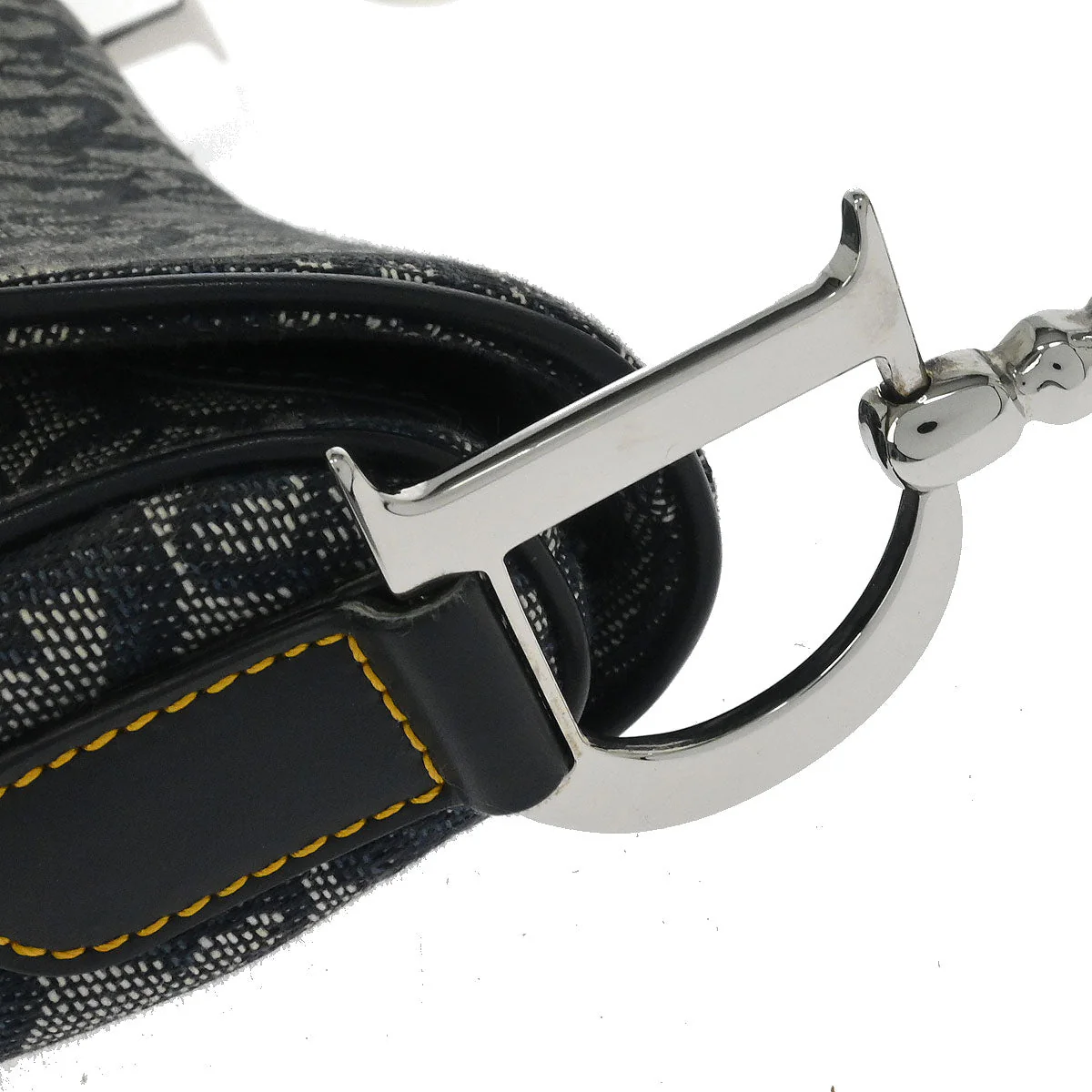 Christian Dior Navy Trotter Saddle Handbag - Image 5