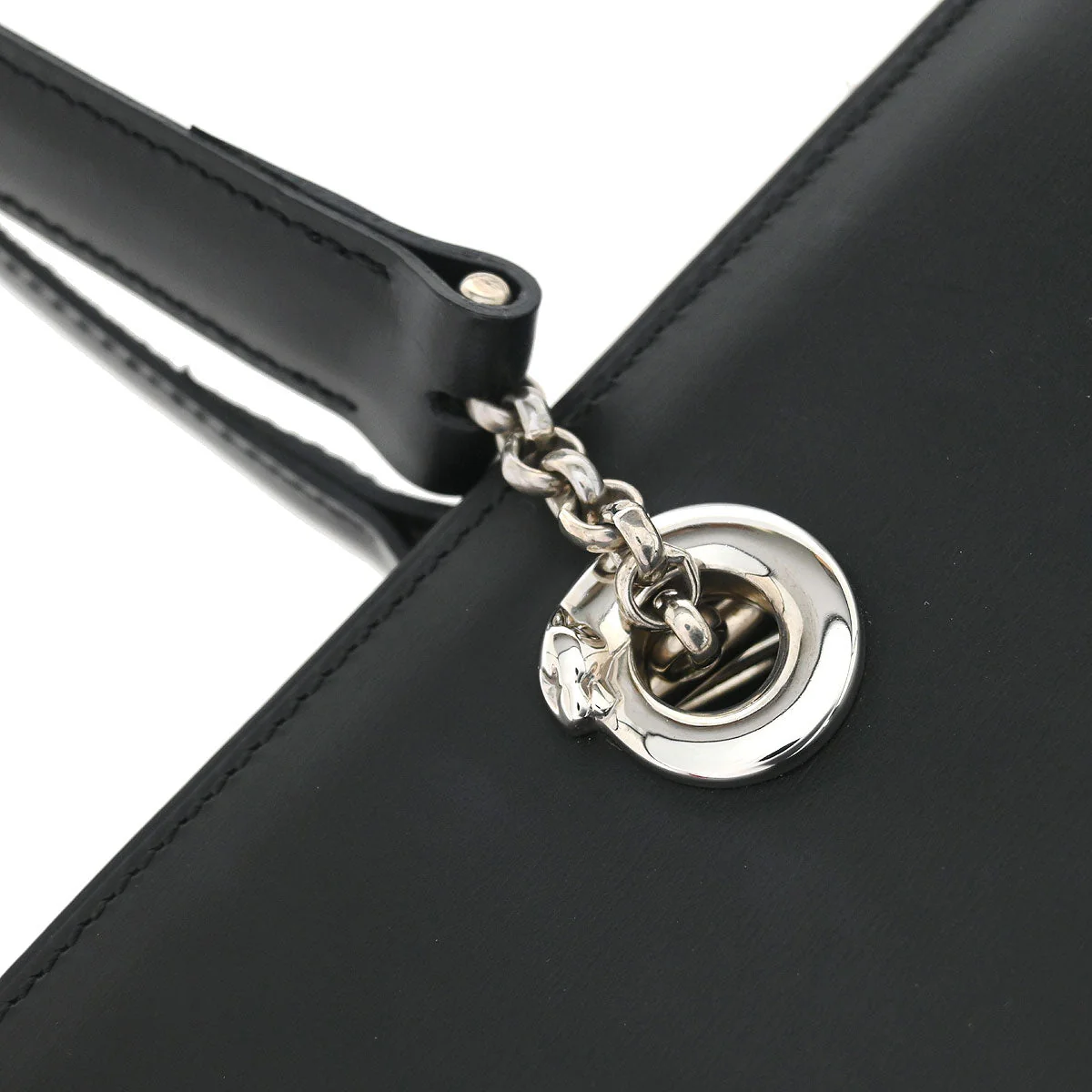 Cartier Black Leather Panthere Tote Handbag - Image 6