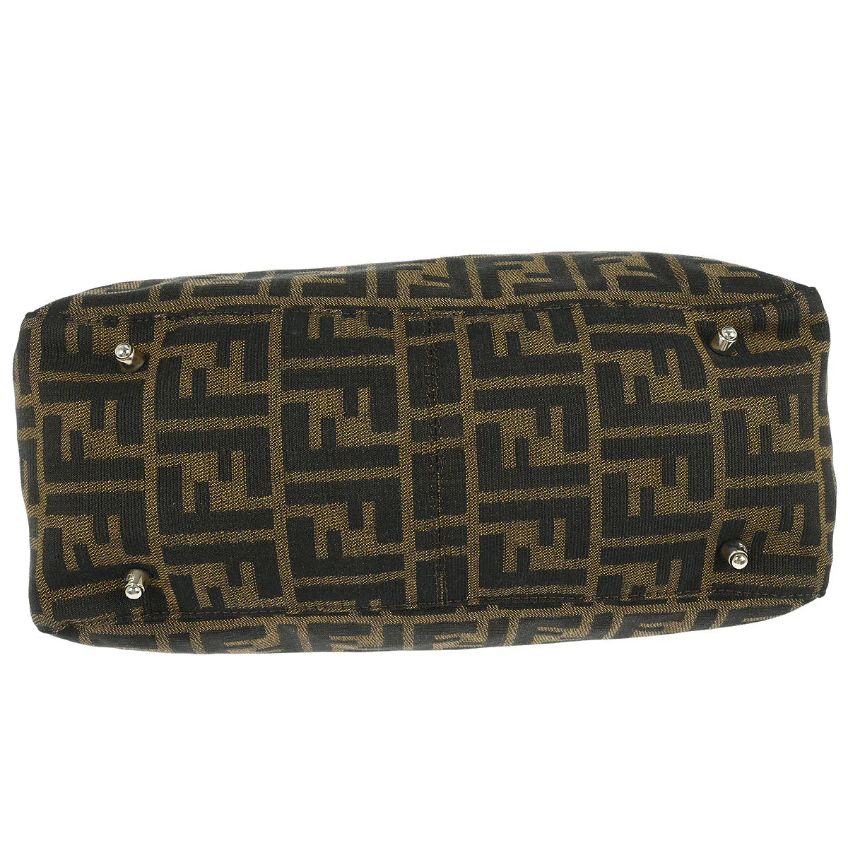 Fendi Brown Zucca Tote Handbag - Image 3