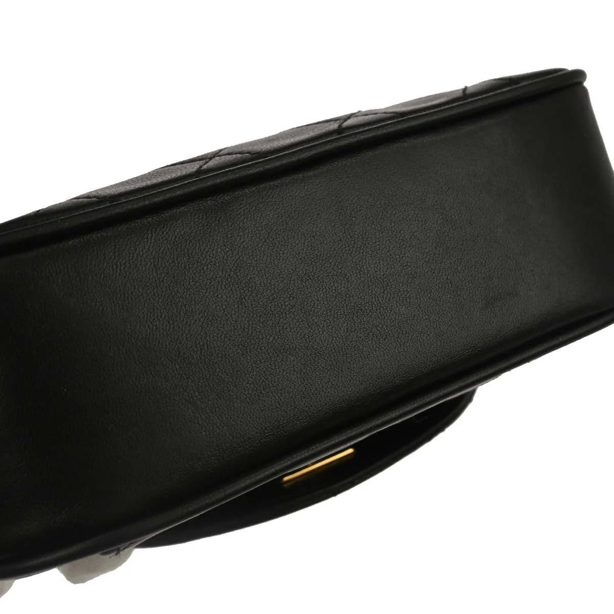 Chanel 1991-1994 Black Lambskin Crossbody Shoulder Bag - Image 3