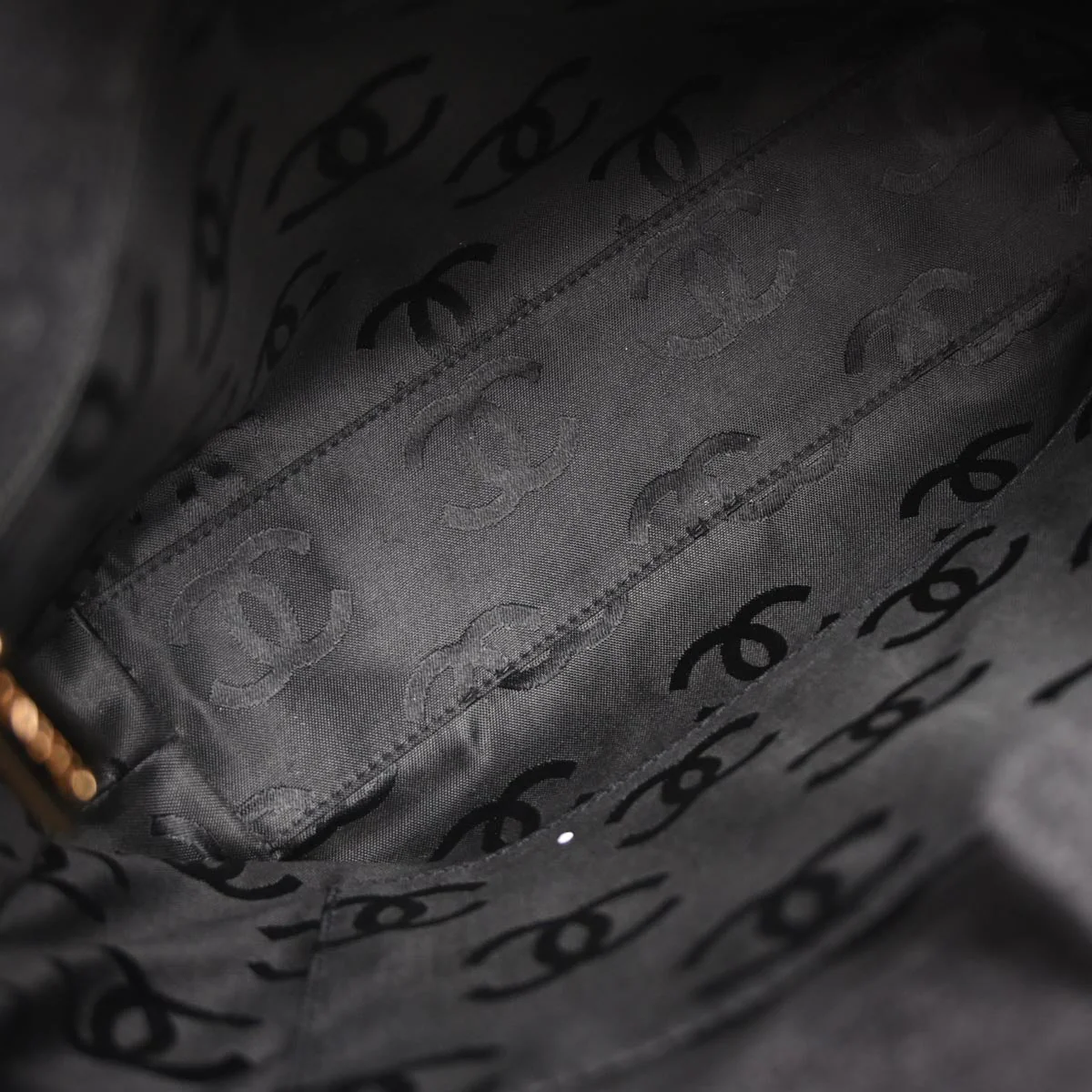 Chanel Gray Wool Wild Stitch Chain Handbag - Image 8