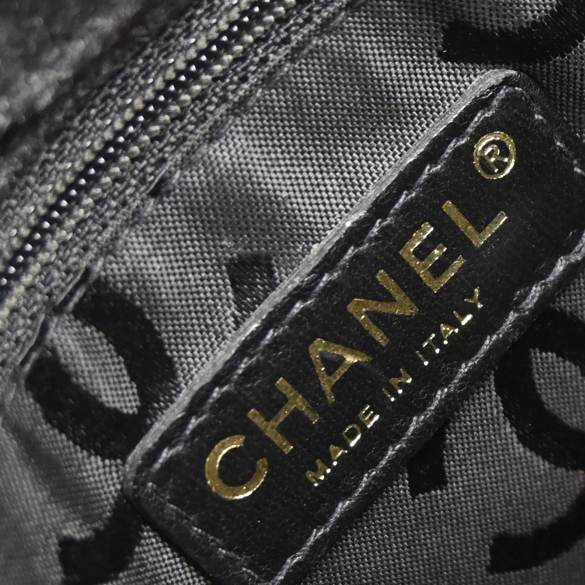 Chanel Gray Wool Wild Stitch Chain Handbag - Image 9