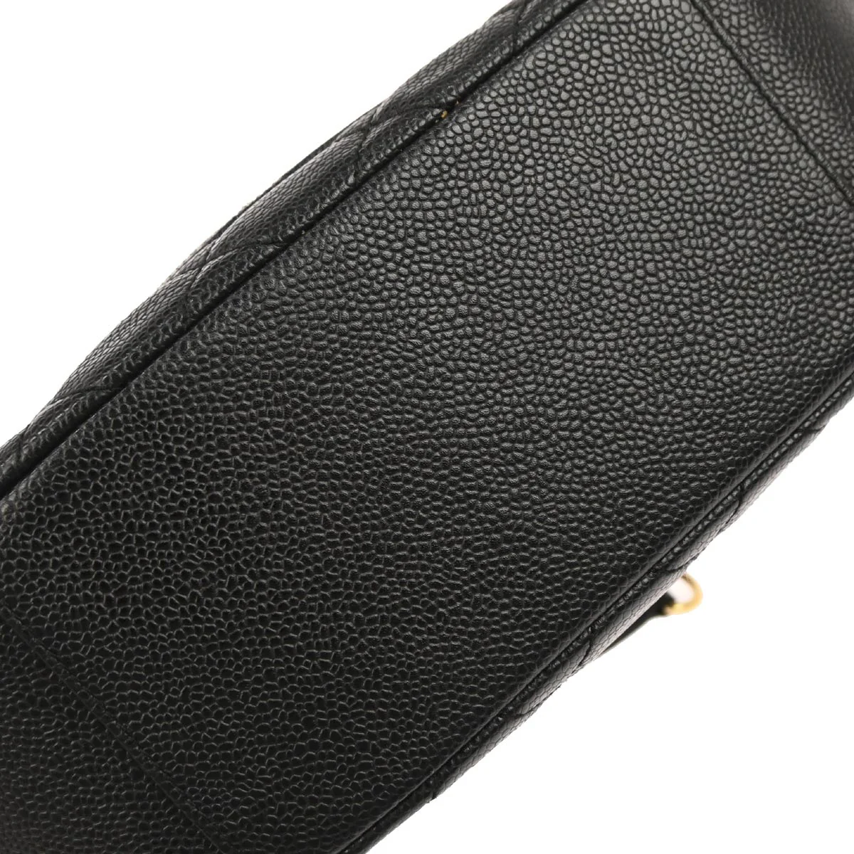Chanel 2003-2004 Black Caviar Skin Hobo Bag - Image 5