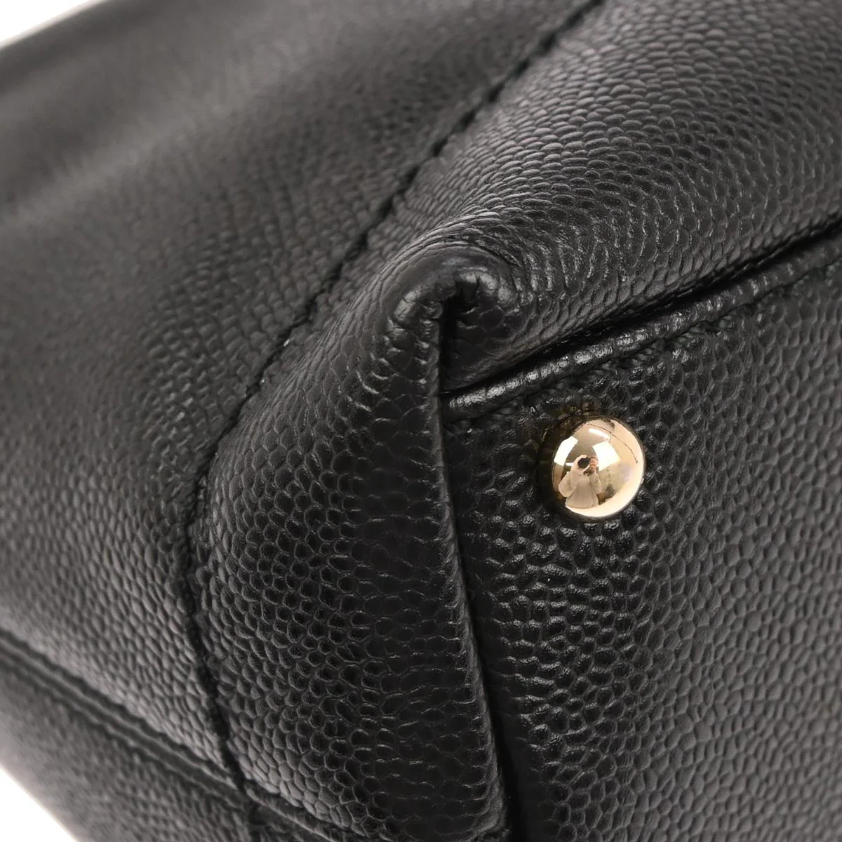 Chanel 2002-2003 Black Caviar Skin Hobo Bag - Image 6