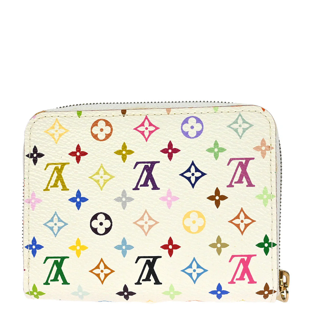Louis Vuitton 2008 White Multicolor Zippy Wallet M66548 - Image 2