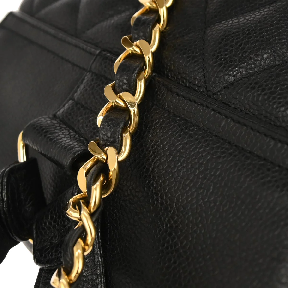 Chanel Black Caviar Skin Backpack - Image 3