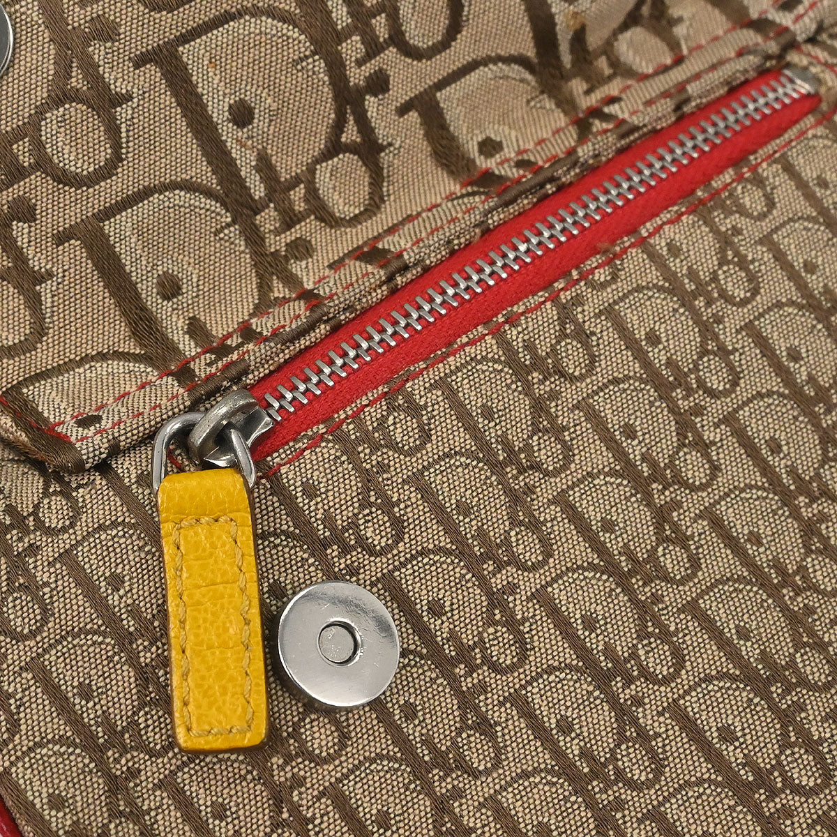 Christian Dior Rasta-Color Trotter Saddle Shoulder Bag - Image 7