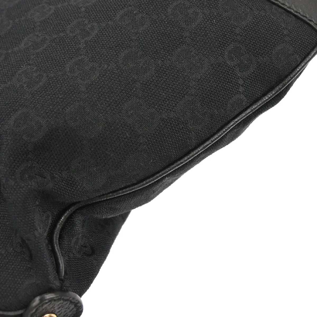 Gucci Black Canvas GG Hobo Handbag - Image 5