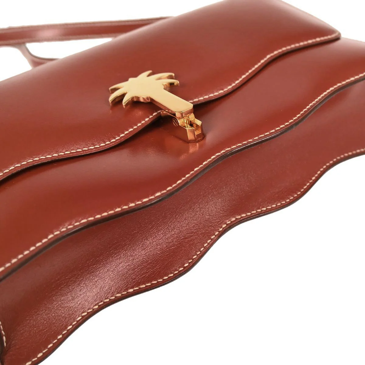 Hermes Brick Box Calf Palm Angels Shoulder Bag - Image 4