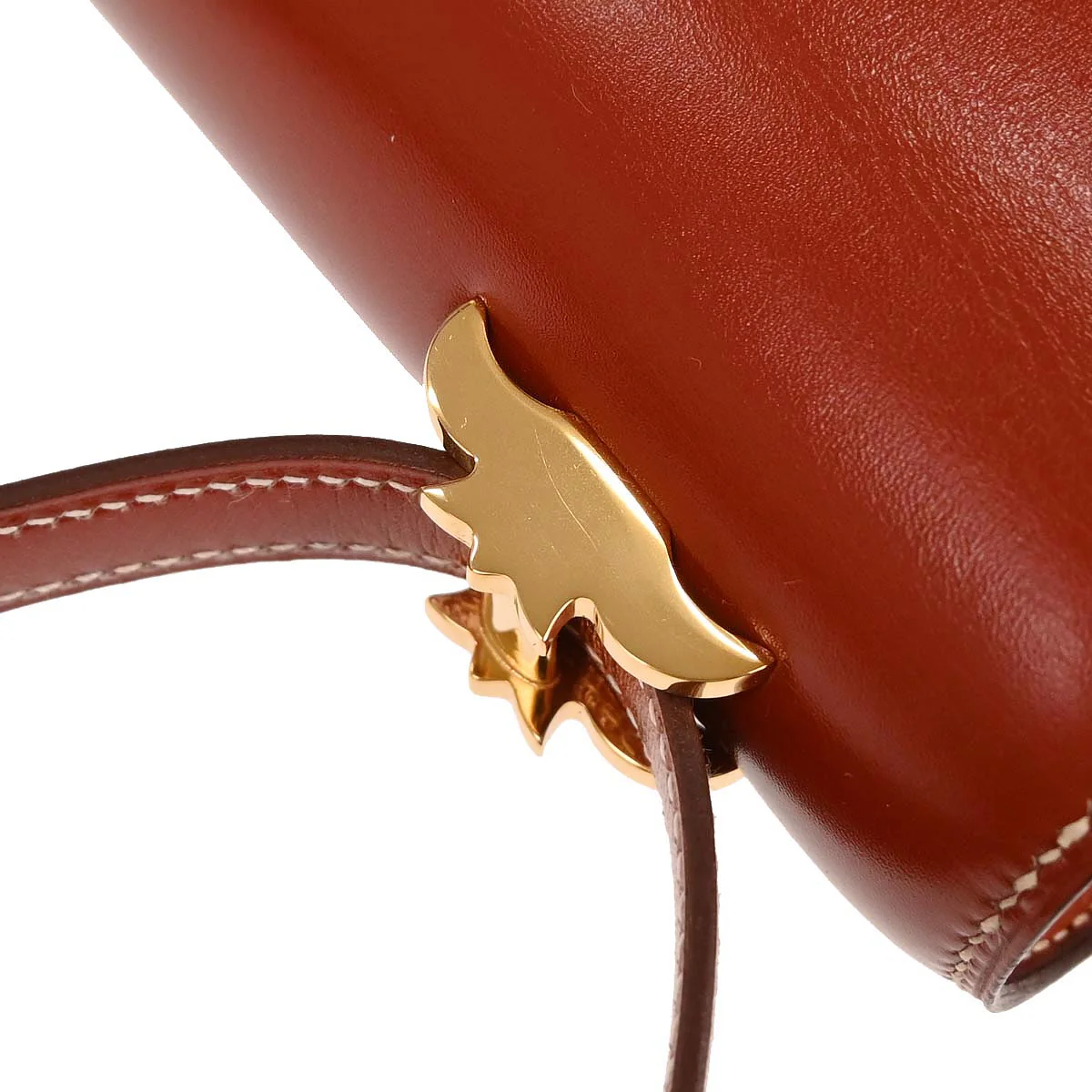 Hermes Brick Box Calf Palm Angels Shoulder Bag - Image 5