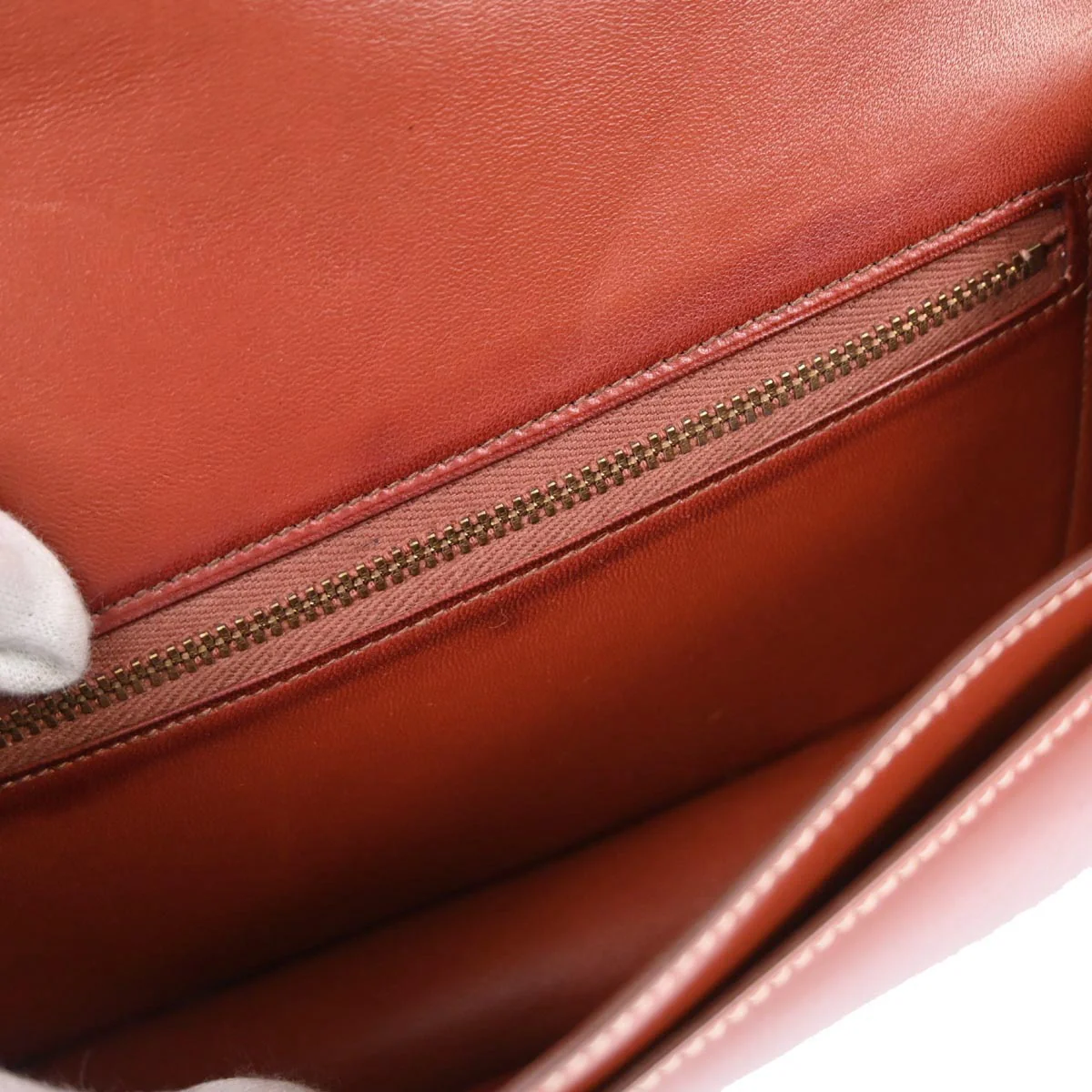 Hermes Brick Box Calf Palm Angels Shoulder Bag - Image 8