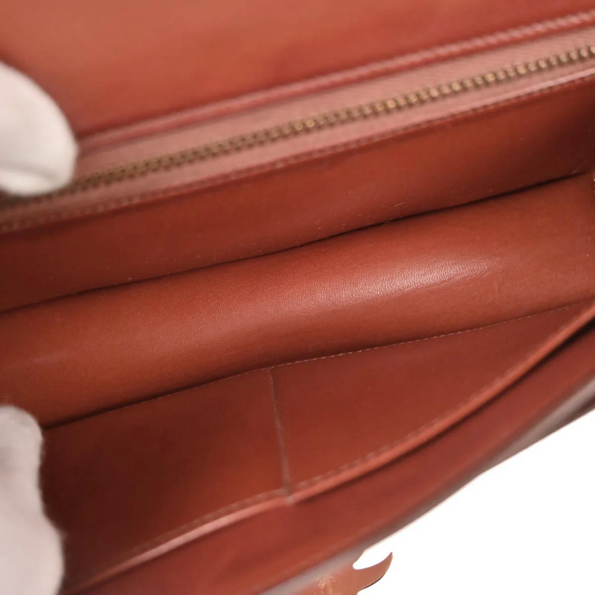Hermes Brick Box Calf Palm Angels Shoulder Bag - Image 9