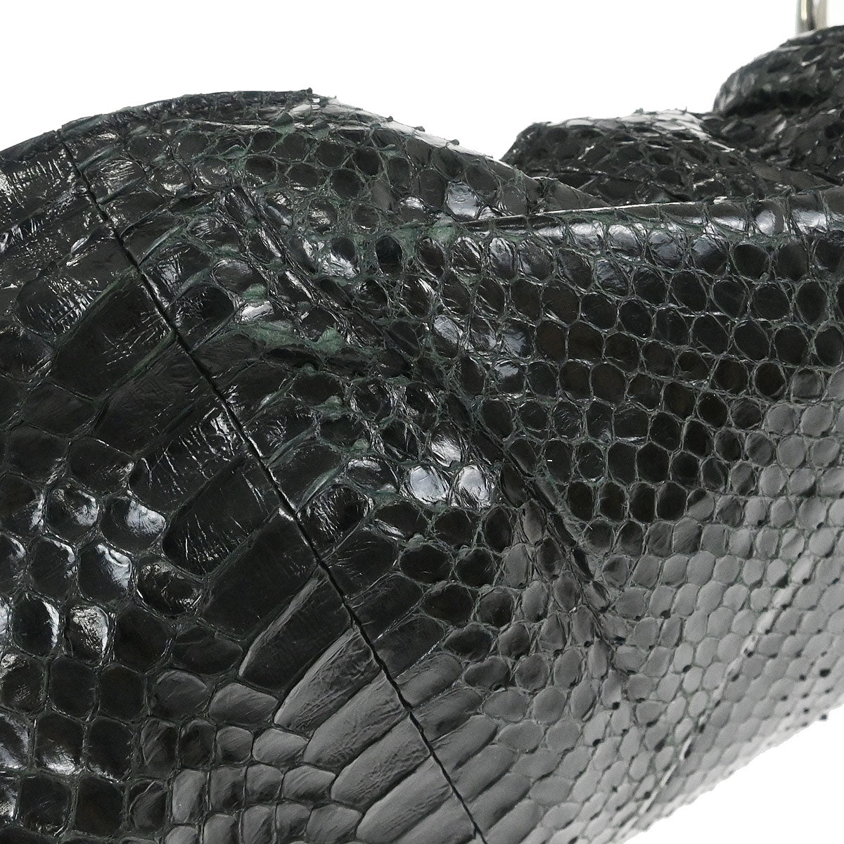 Christian Dior * Black Python Malice Handbag - Image 10