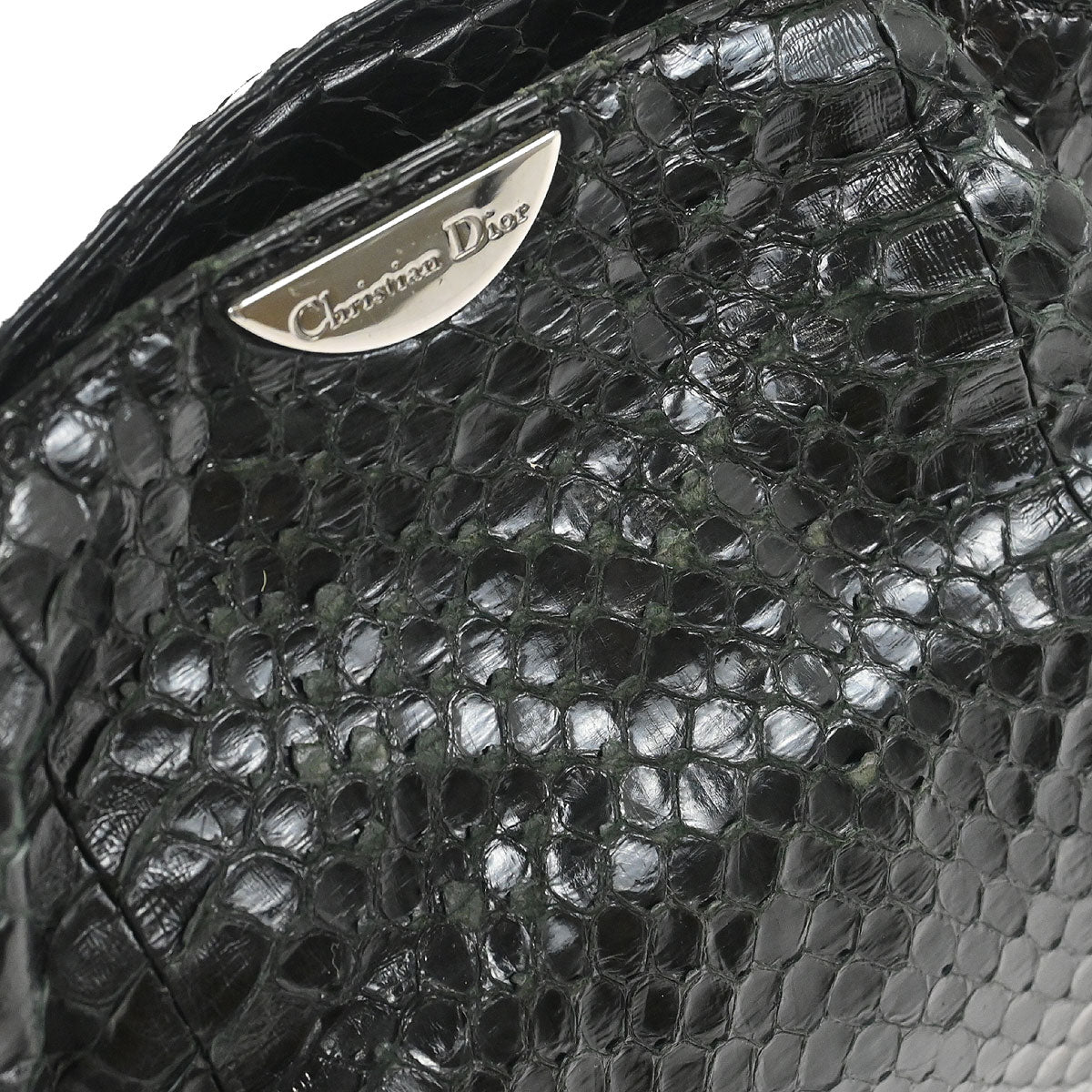 Christian Dior * Black Python Malice Handbag - Image 5