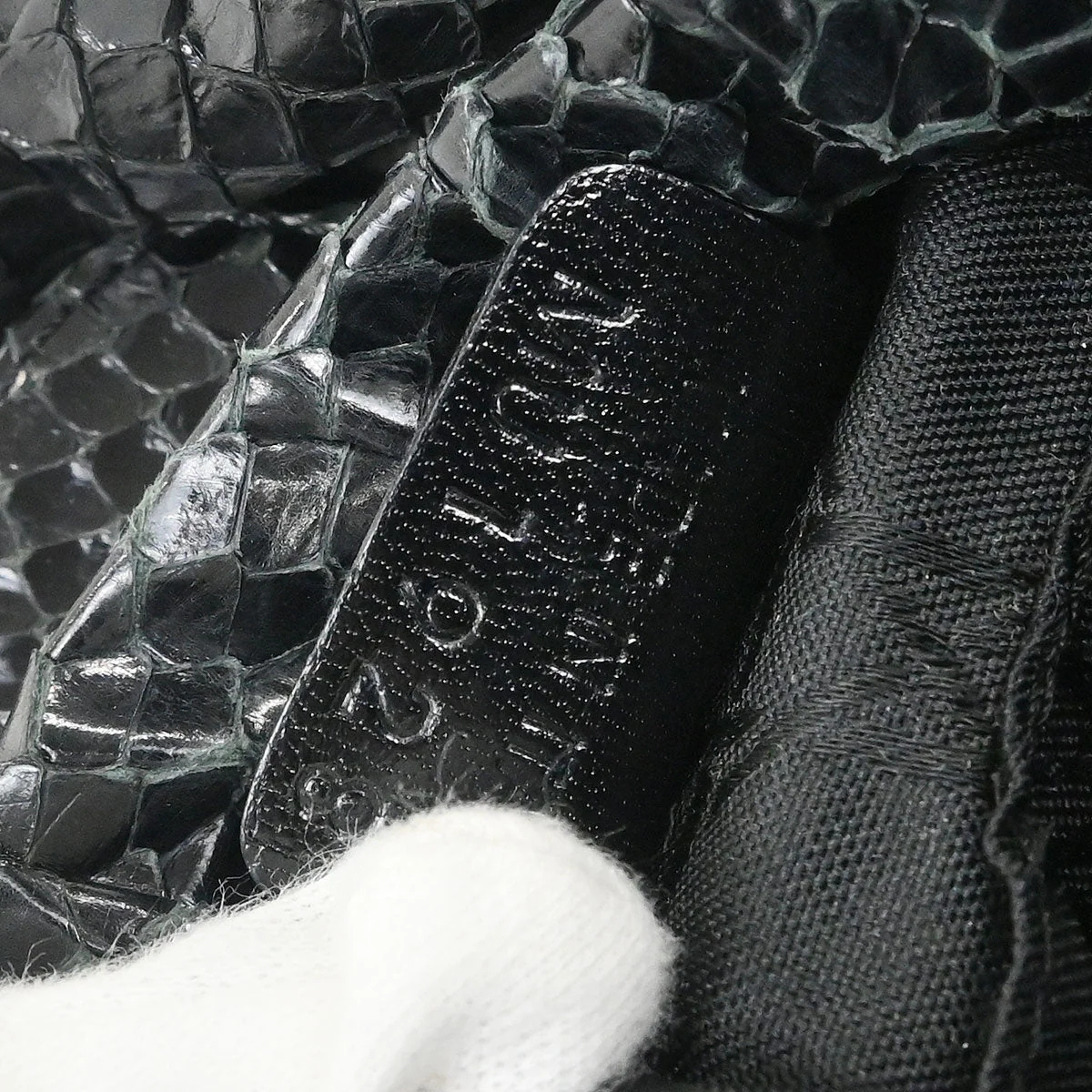 Christian Dior * Black Python Malice Handbag - Image 9