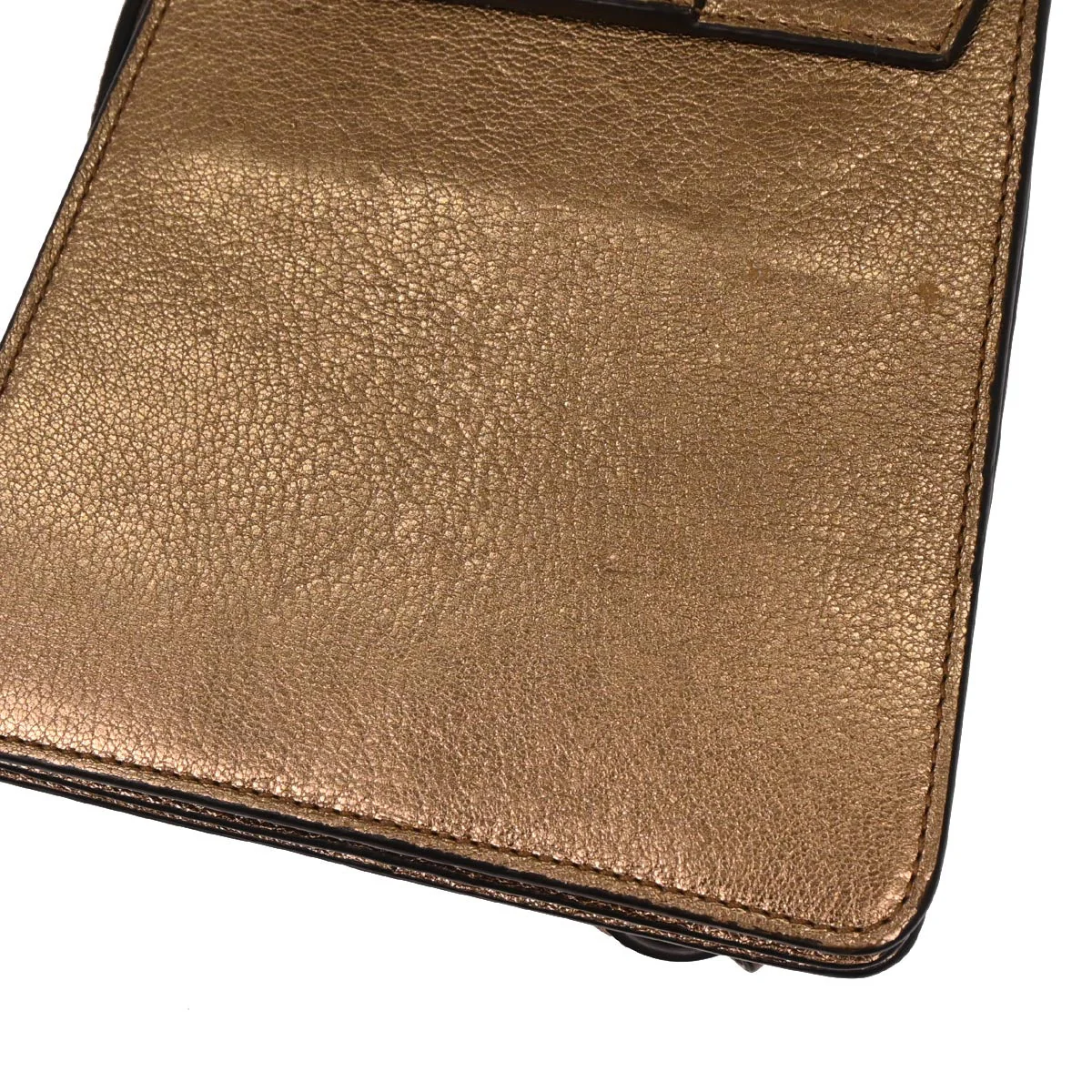 Chloe Gold Leather Faye Bracelet Shoulder Bag - Image 3