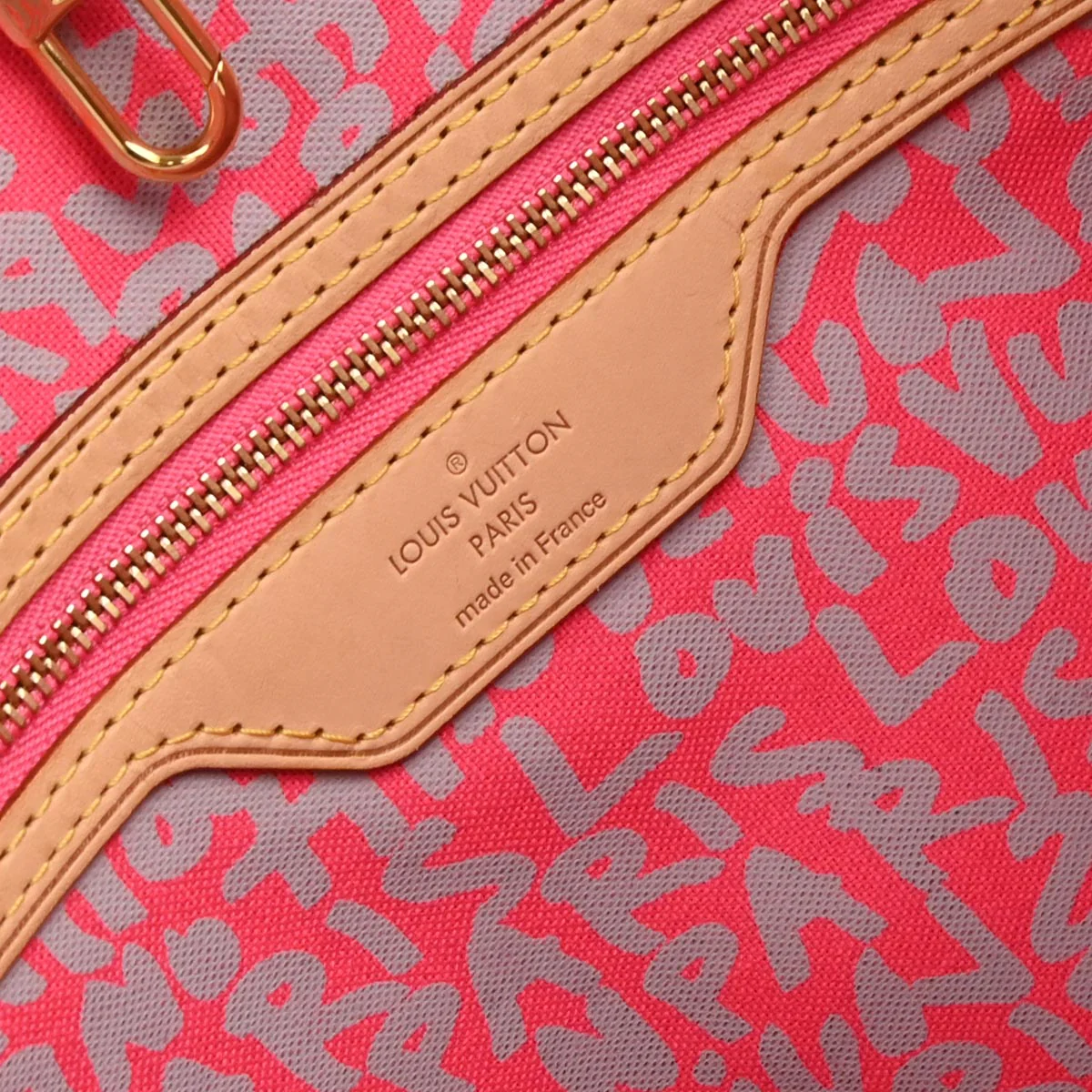 Louis Vuitton 2009 Pink Monogram Graffiti Neverfull GM Tote Bag M93701 - Image 8