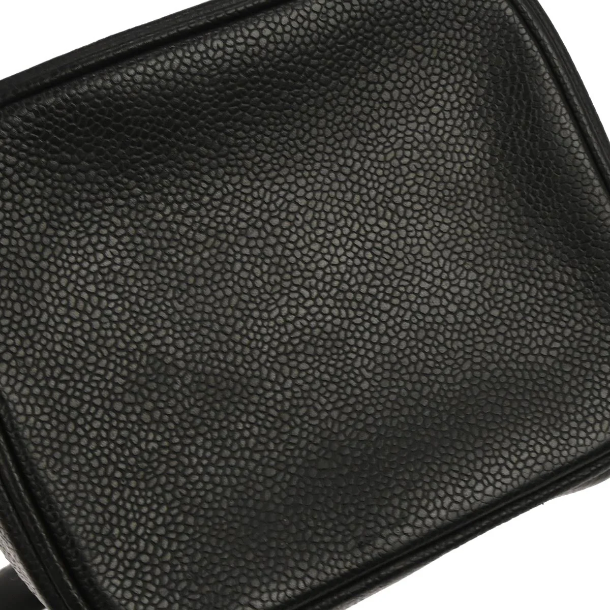Chanel 2000-2002 Black Caviar Skin Timeless Vanity Handbag - Image 6