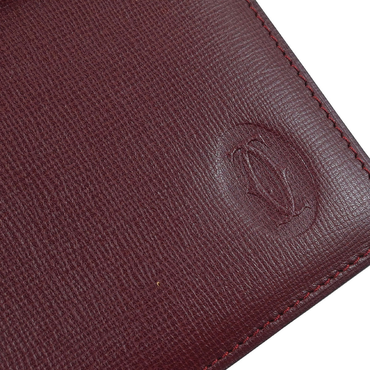 Cartier Bordeaux Leather Must de Cartier Clutch Bag - Image 3