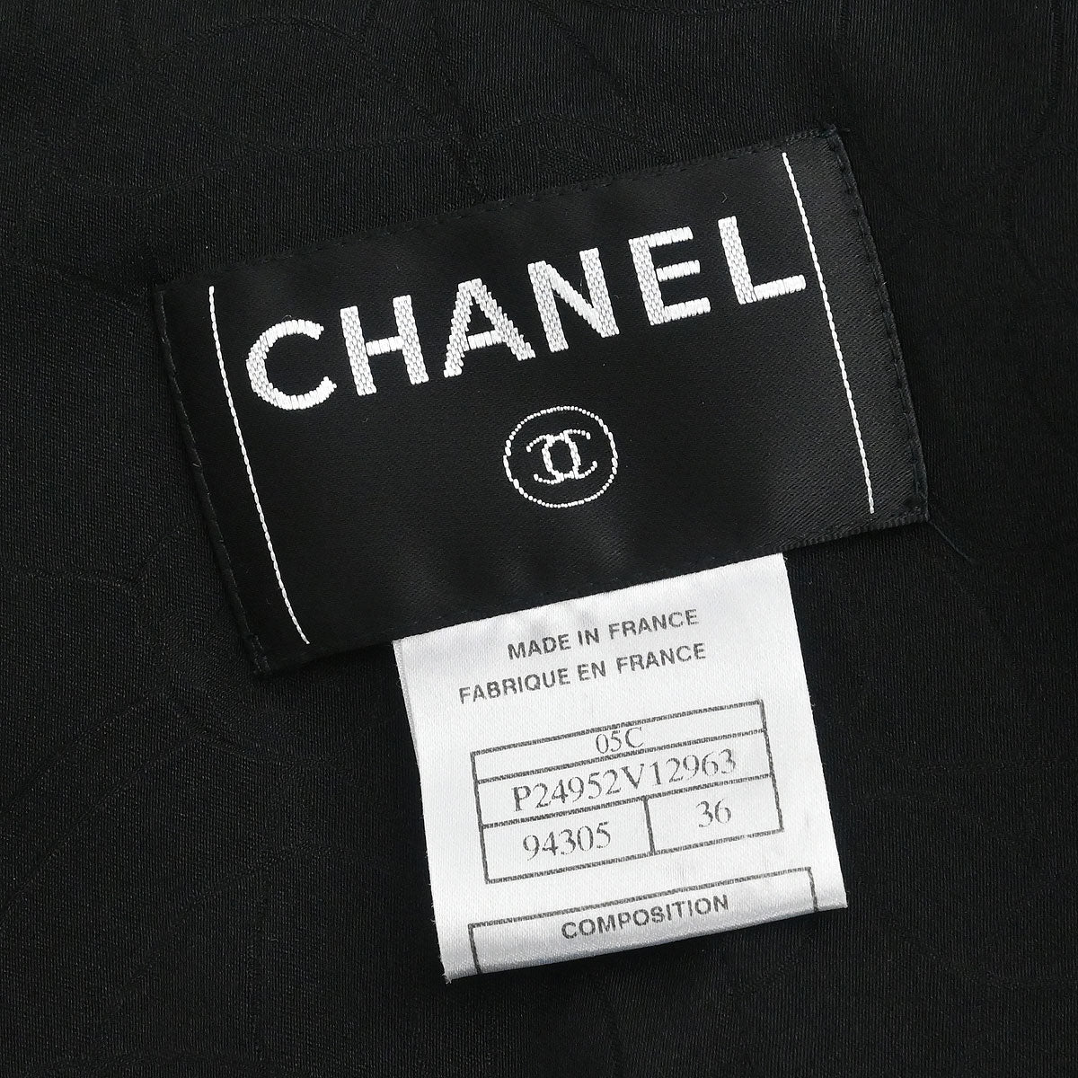 Chanel 2005 Single Breasted Emblem Jacket Black #36 - Image 10