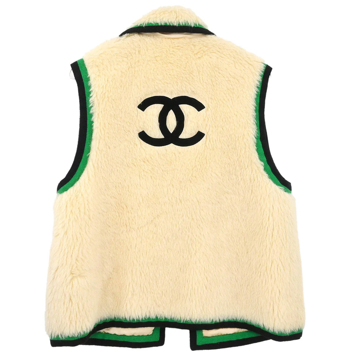 Chanel 1994 Sleeveless Vest Jacket Ivory #40 - Image 2