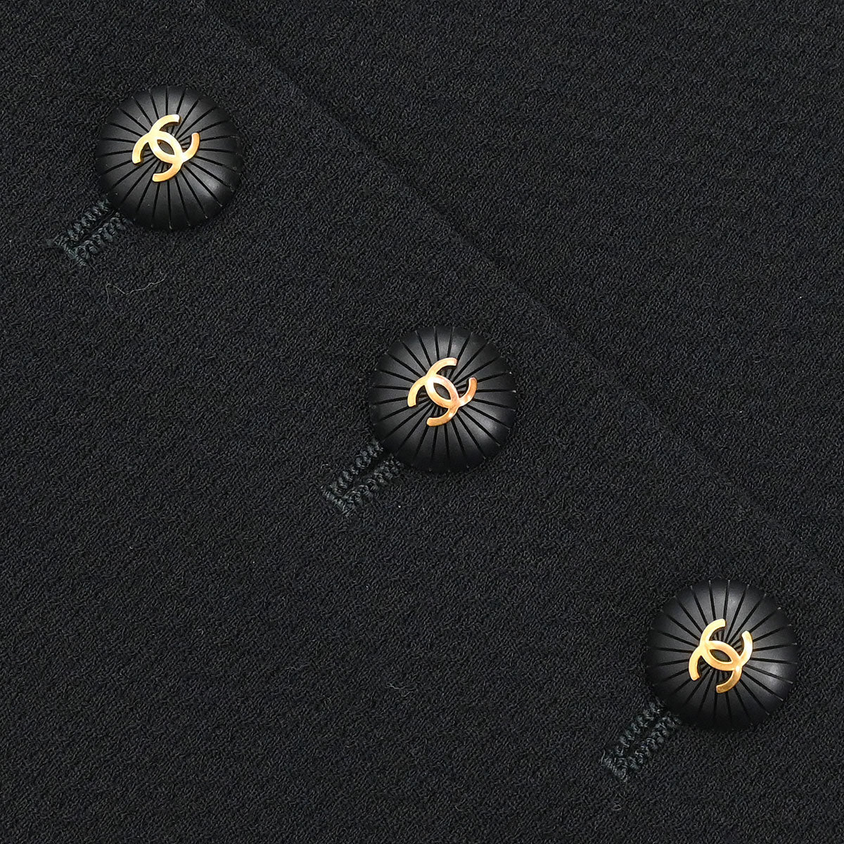 Chanel 1993 Setup Suit Jacket Skirt Black #36 - Image 7