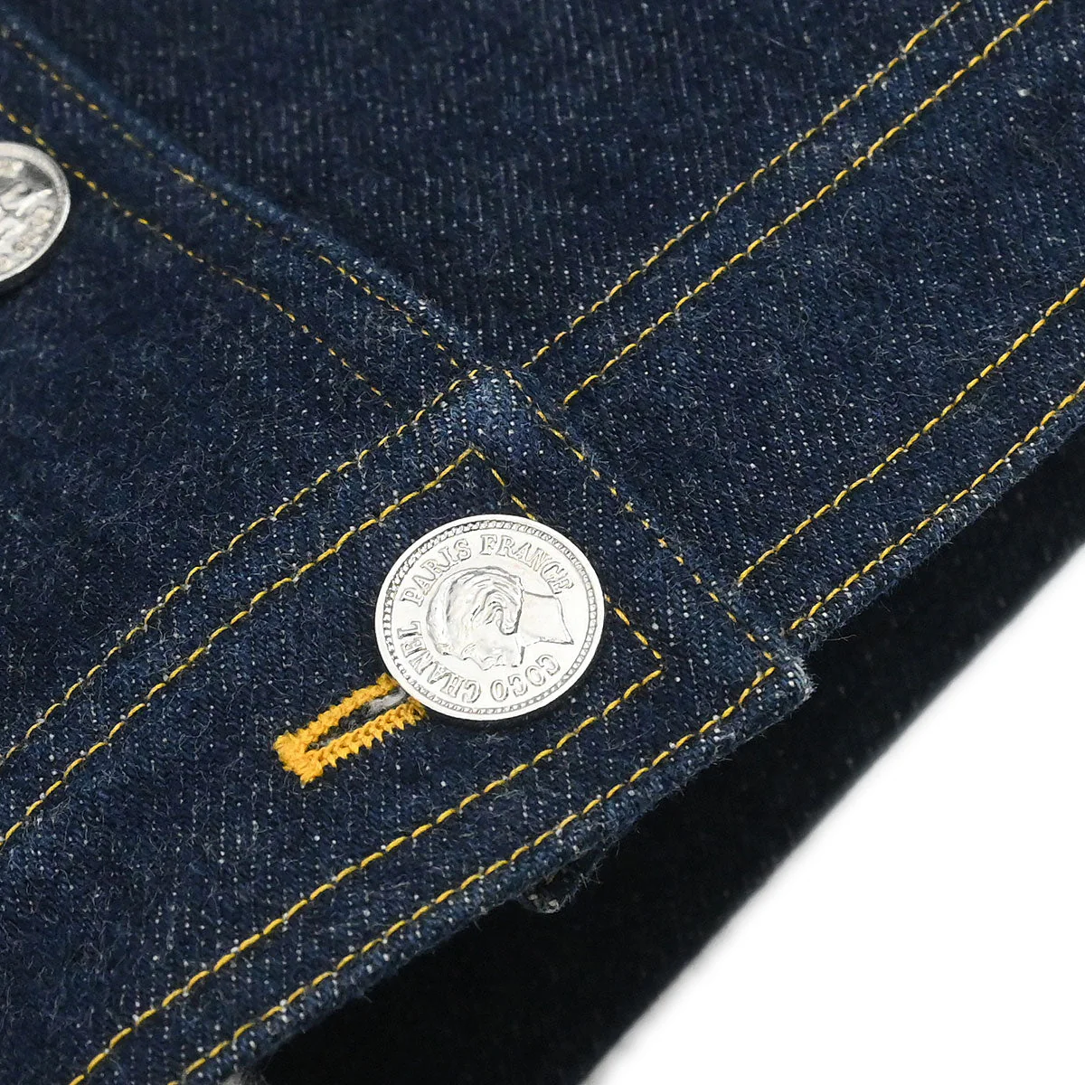 Chanel 1996 Vest Denim Jacket Indigo #42 - Image 3