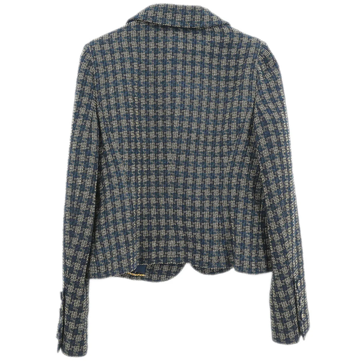 Chanel 1995 Single Breasted Jacket Navy #42 - Image 2