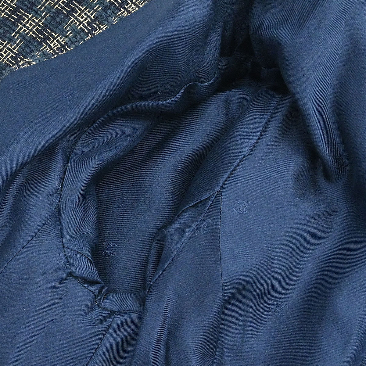 Chanel 1995 Single Breasted Jacket Navy #42 - Image 8