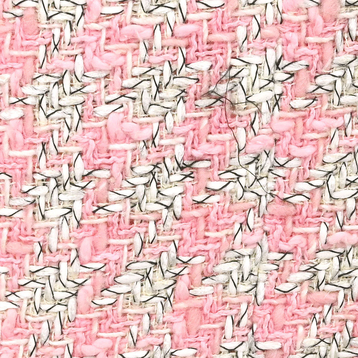 Chanel 1993 Setup Suit Jacket Skirt Tweed Pink #36 - Image 3