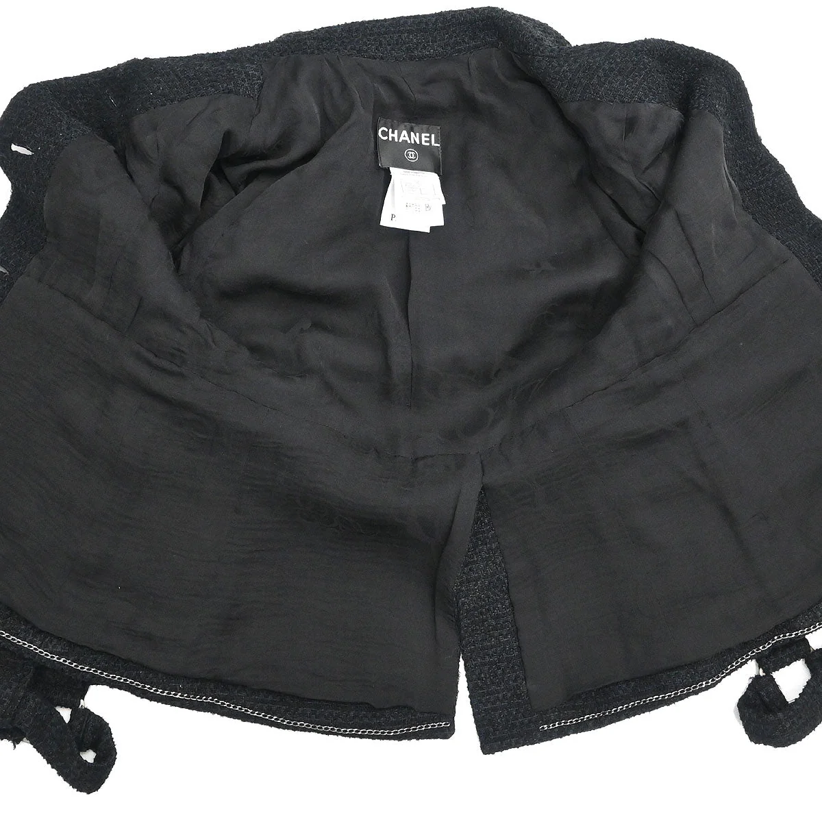 Chanel 2008 Single Breasted Jacket Black #38 - Image 6