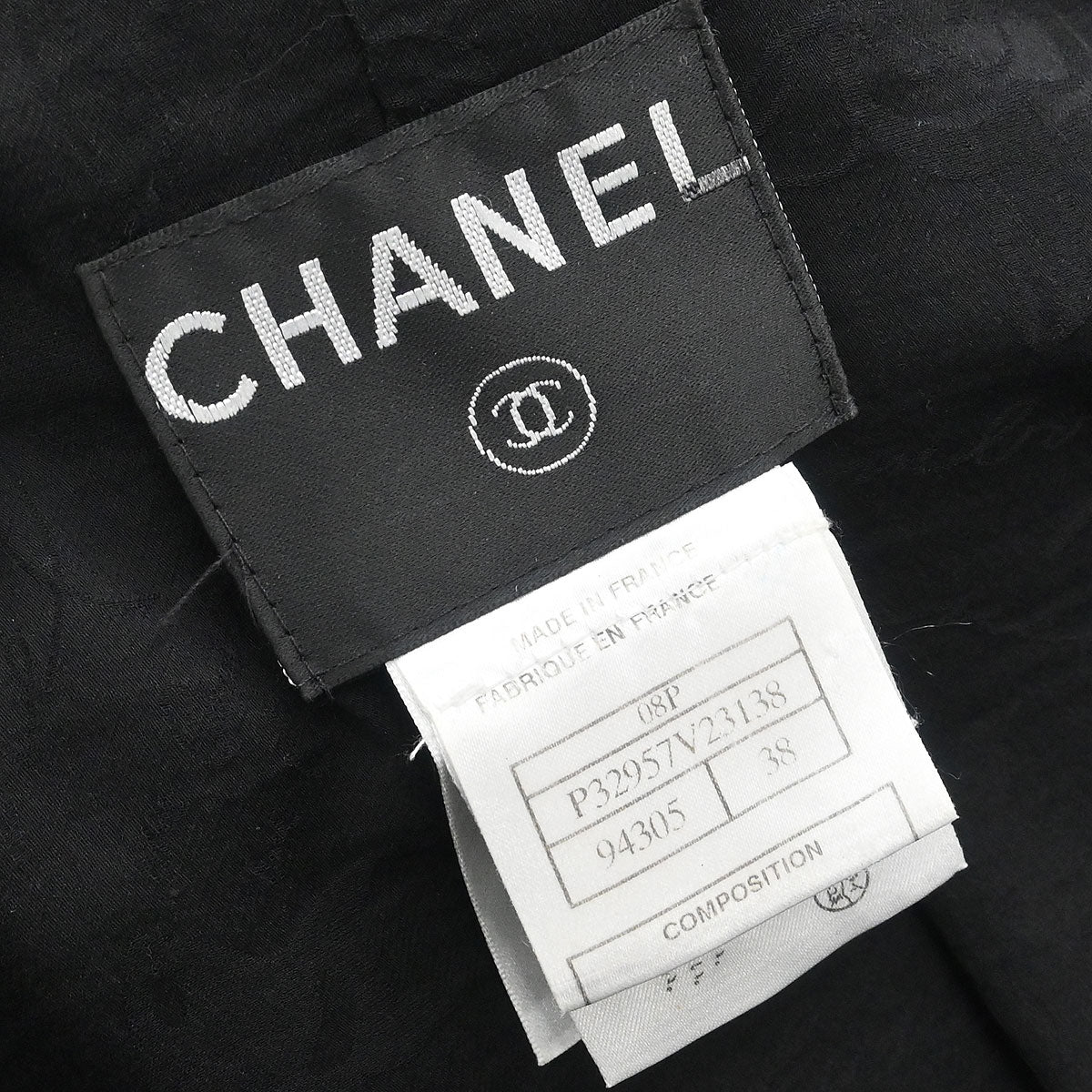 Chanel 2008 Single Breasted Jacket Black #38 - Image 9