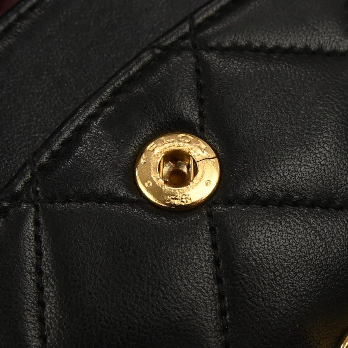 Chanel 1994-1996 Black Lambskin Small Classic Double Flap Shoulder Bag - Image 7