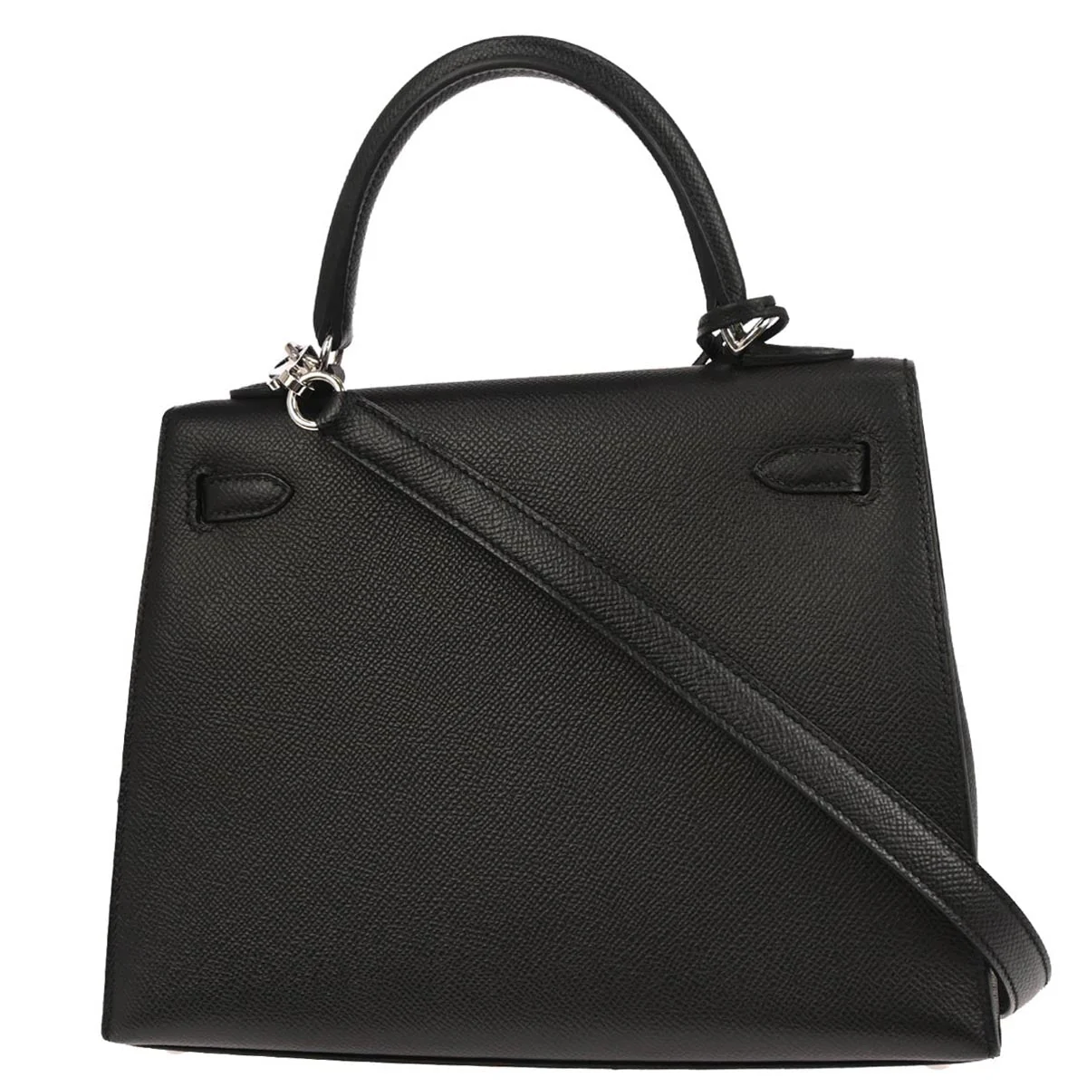 Hermes Black Epsom Kelly 25 Sellier 2way Shoulder Handbag - Image 2