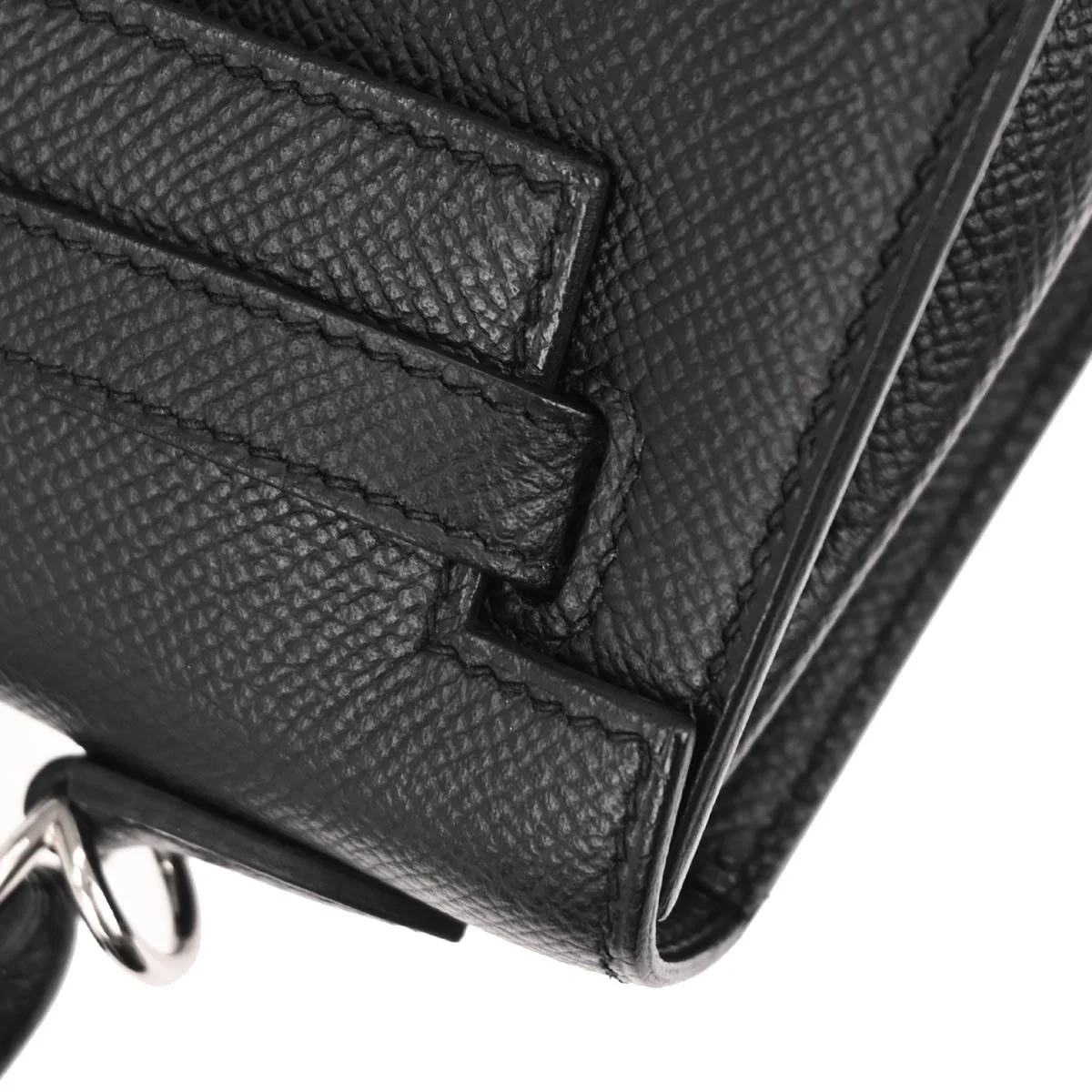 Hermes Black Epsom Kelly 25 Sellier 2way Shoulder Handbag - Image 6