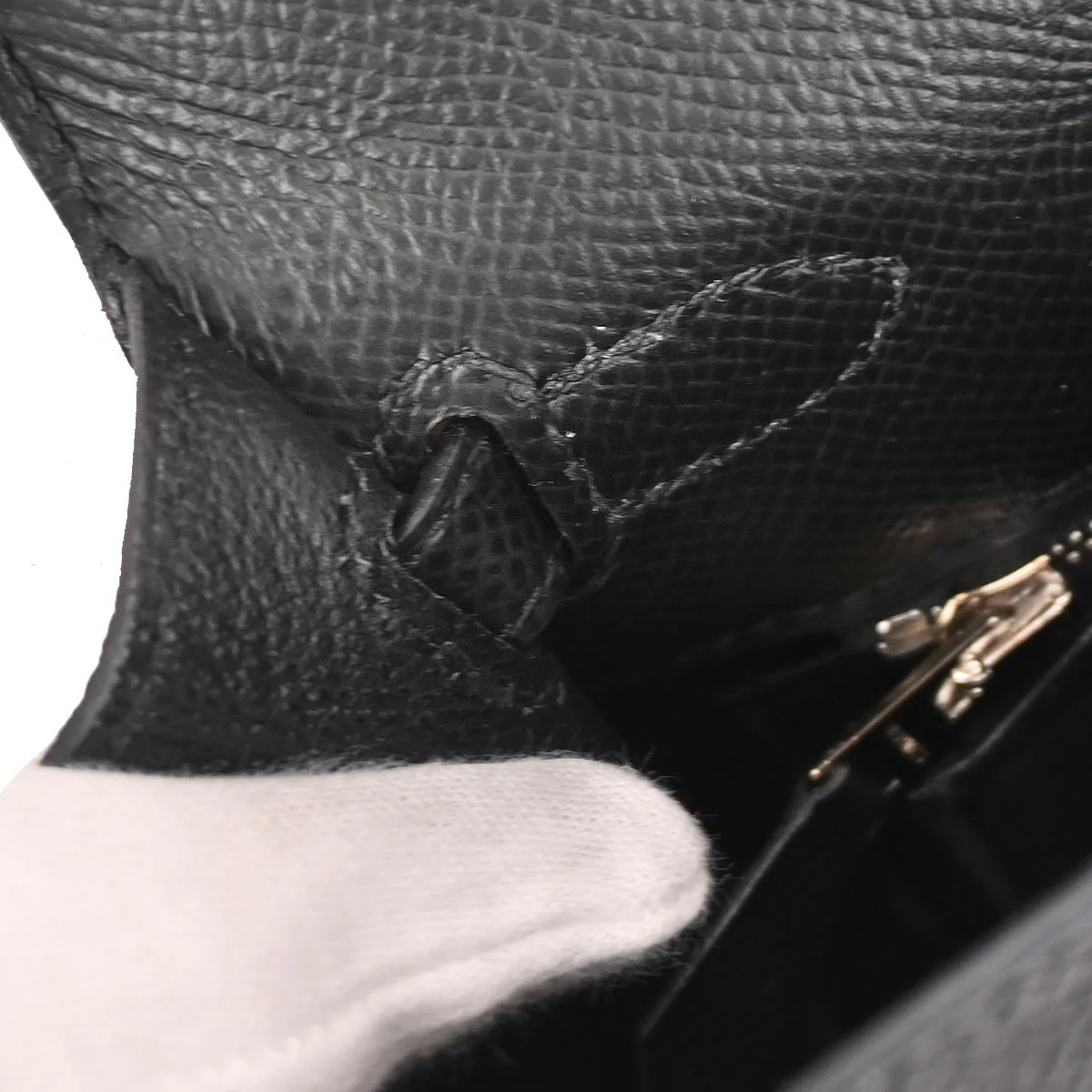 Hermes Black Epsom Kelly 25 Sellier 2way Shoulder Handbag - Image 8