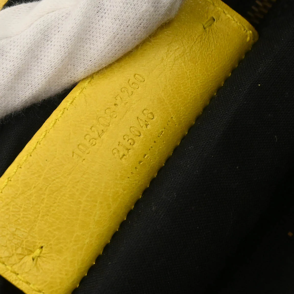 Balenciaga Yellow Lambkin The First 2way Shoulder Handbag - Image 10