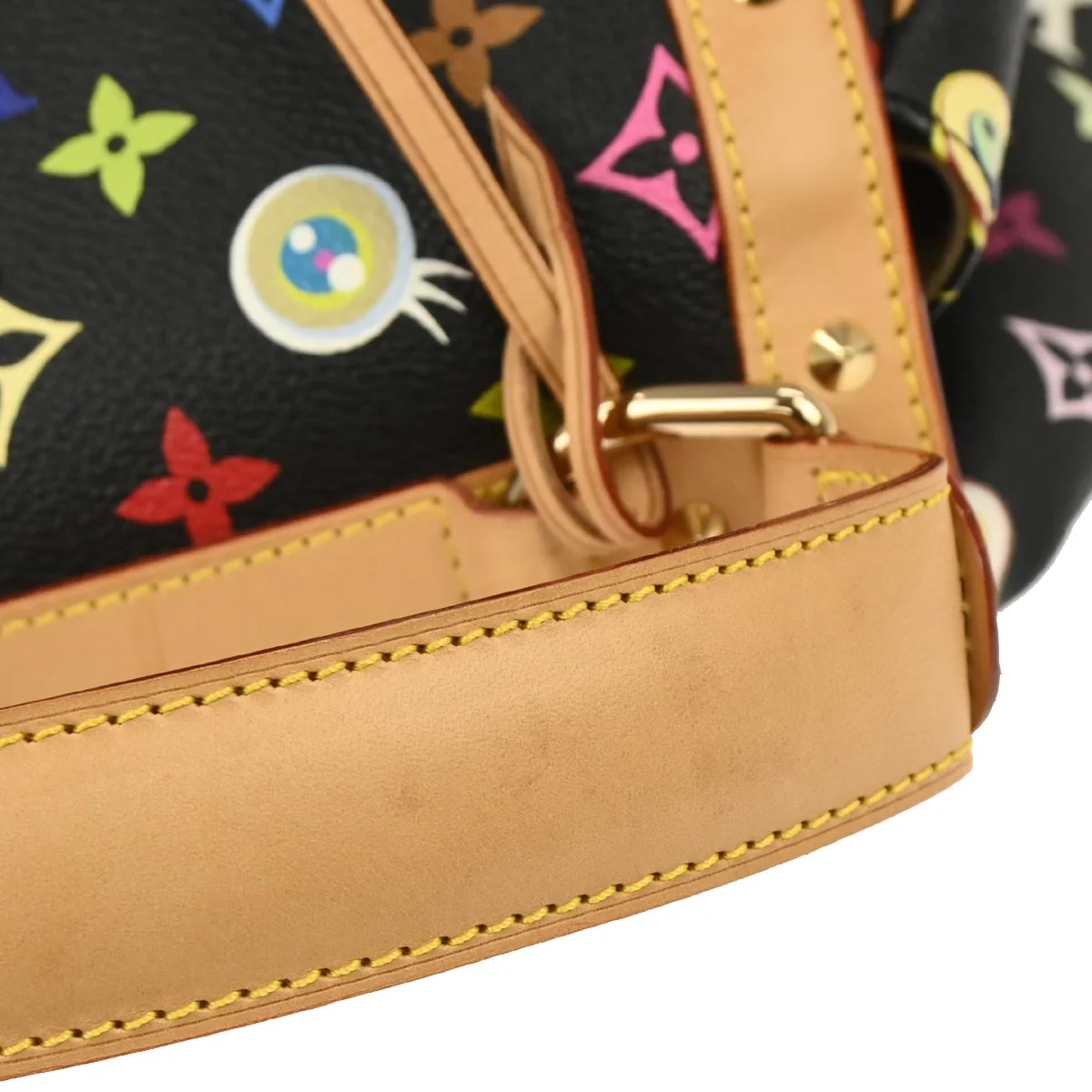 Louis Vuitton 2003 Black Eye Love Monogram Sac Retro GM Handbag M92052 - Image 3