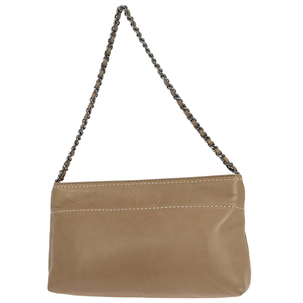 Chanel 2005-2006 Brown Lambskin Handbag - Image 2