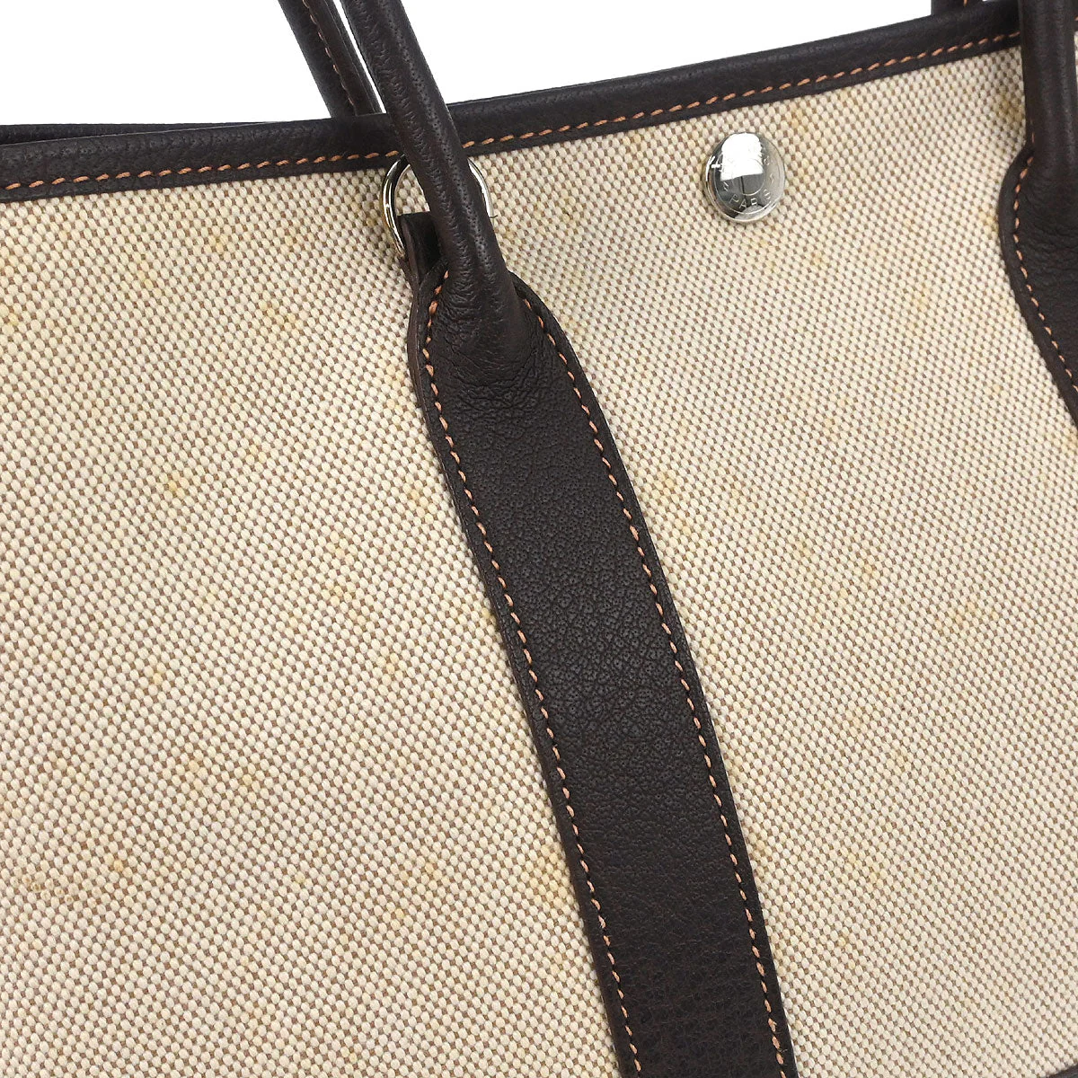 Hermes Beige Toile H Buffalo Garden Party 30 TPM 2way Shoulder Tote Handbag - Image 5