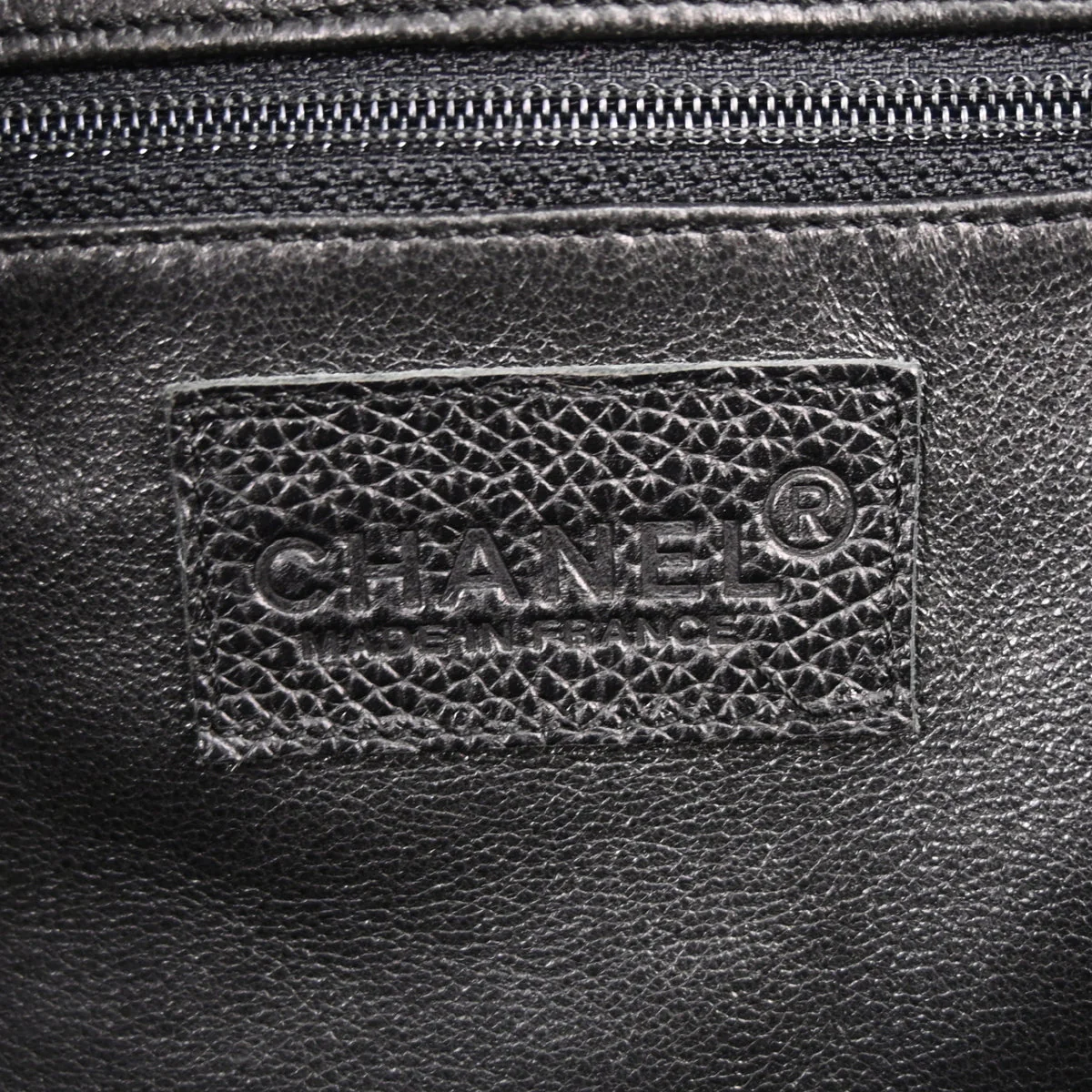 Chanel Black Caviar Skin Patent leather Bowling Bag 37 - Image 9