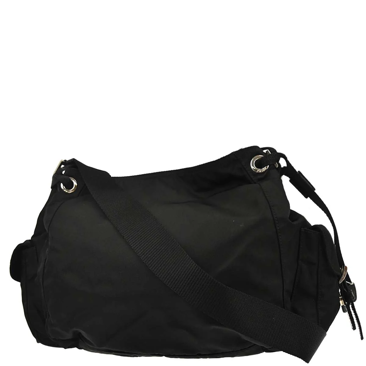 Prada Black Nylon Shoulder Bag - Image 2
