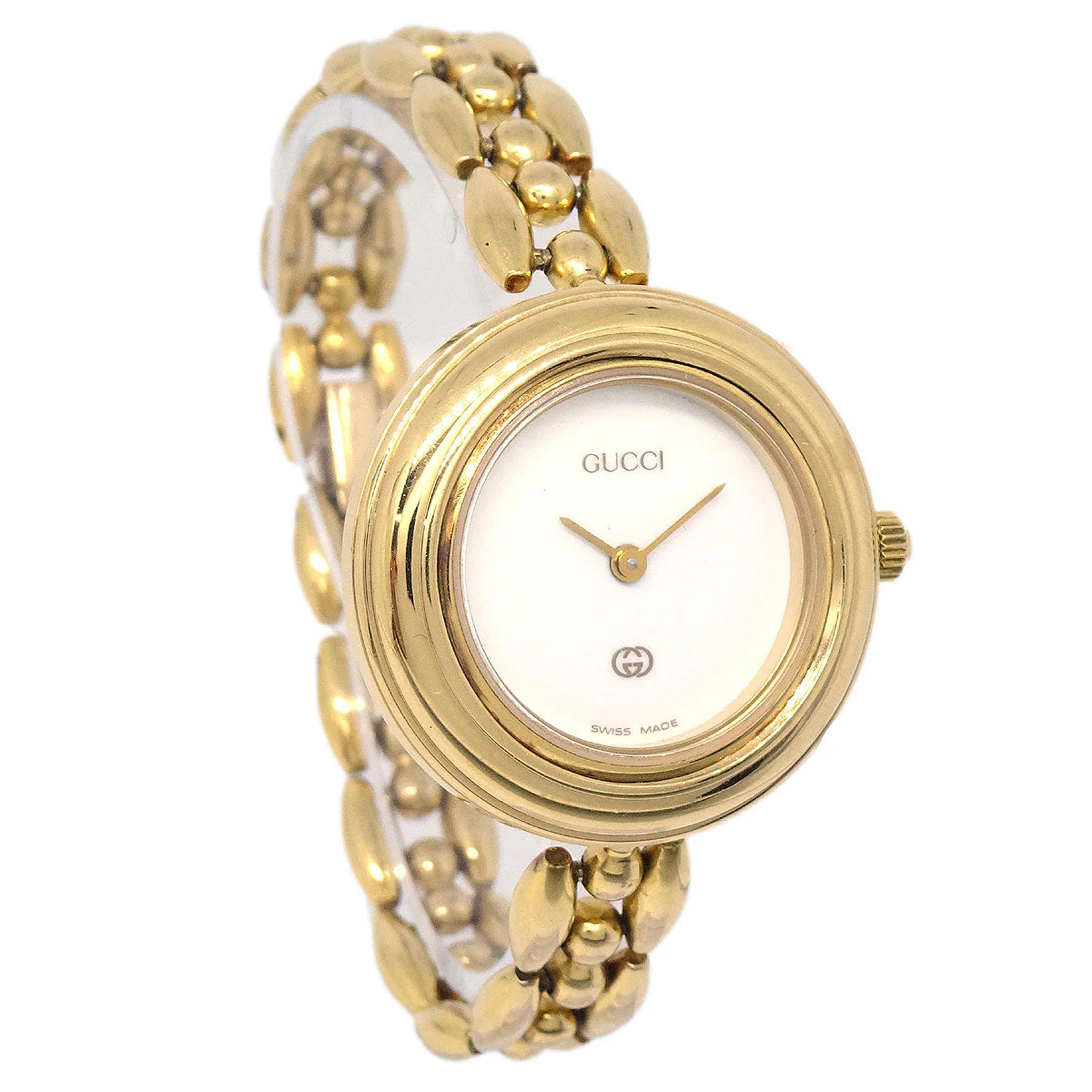 Gucci 11/12 Change Bezel Chameleon Quartz Watch SS - Image 3