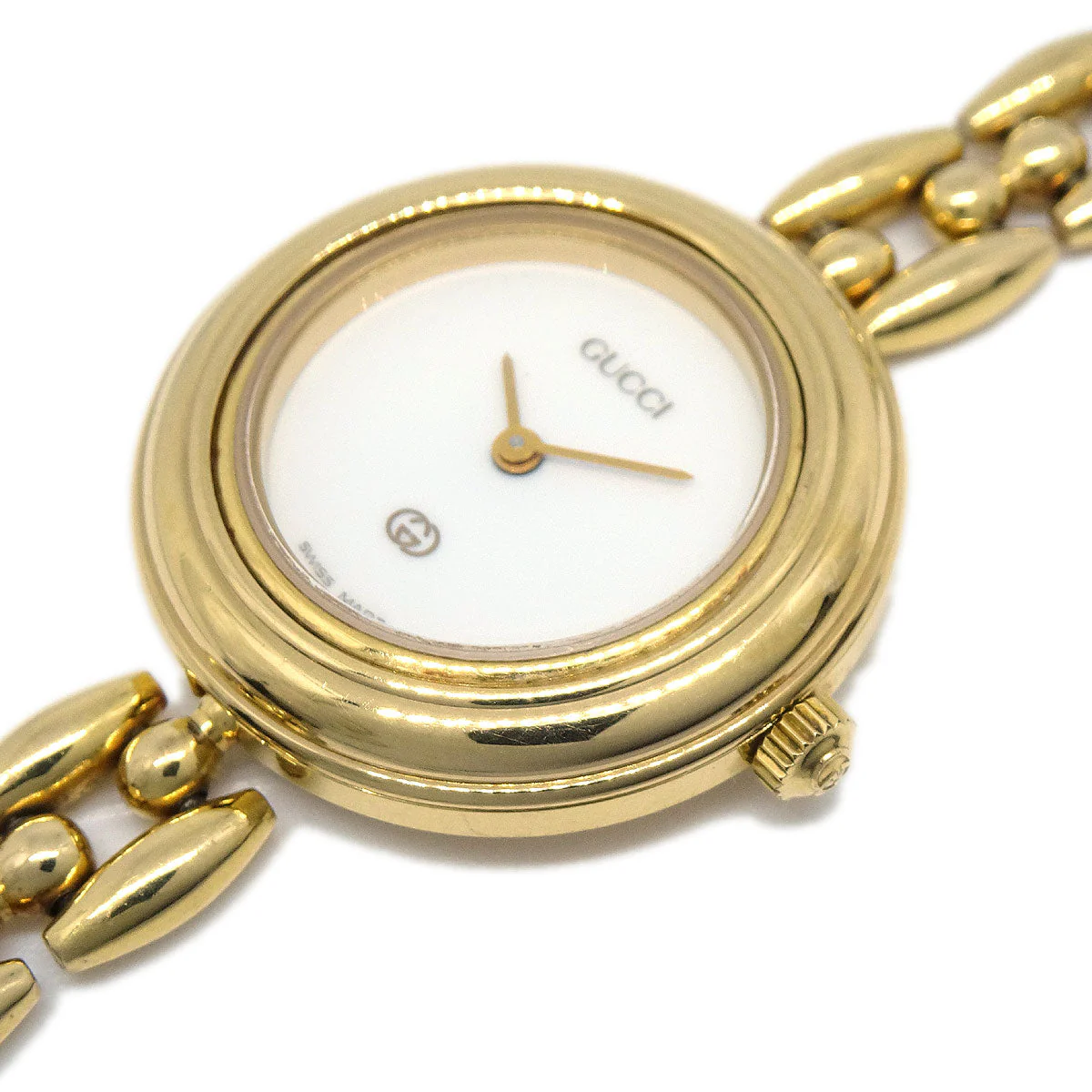 Gucci 11/12 Change Bezel Chameleon Quartz Watch SS - Image 6