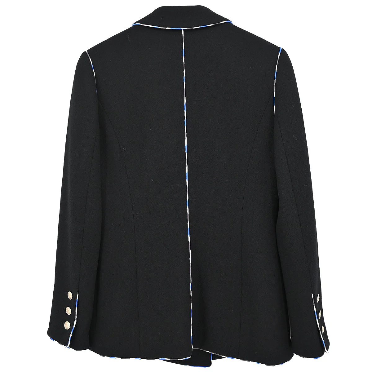 Chanel 2005 Emblem Double Breasted Jacket Black #38 - Image 2