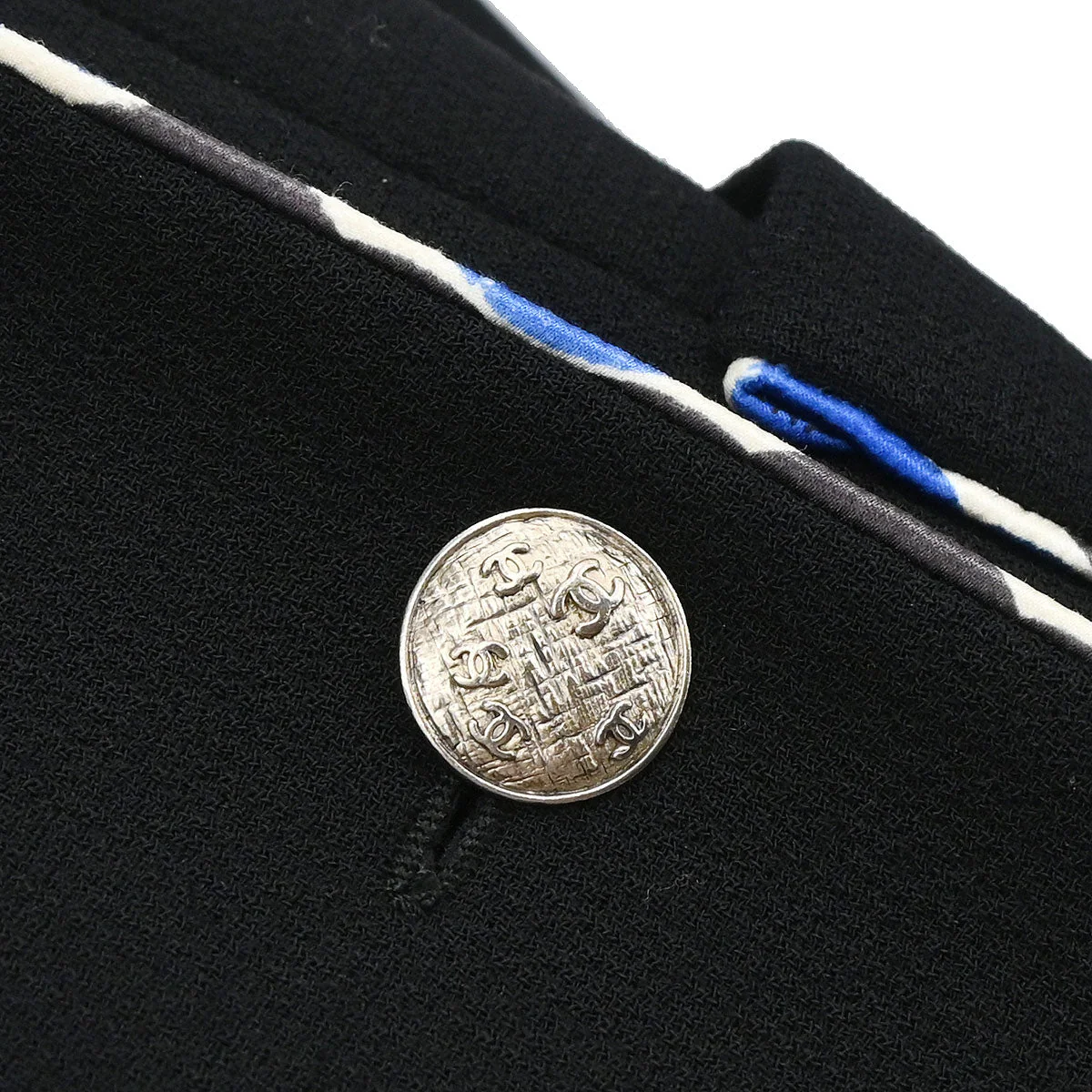 Chanel 2005 Emblem Double Breasted Jacket Black #38 - Image 5