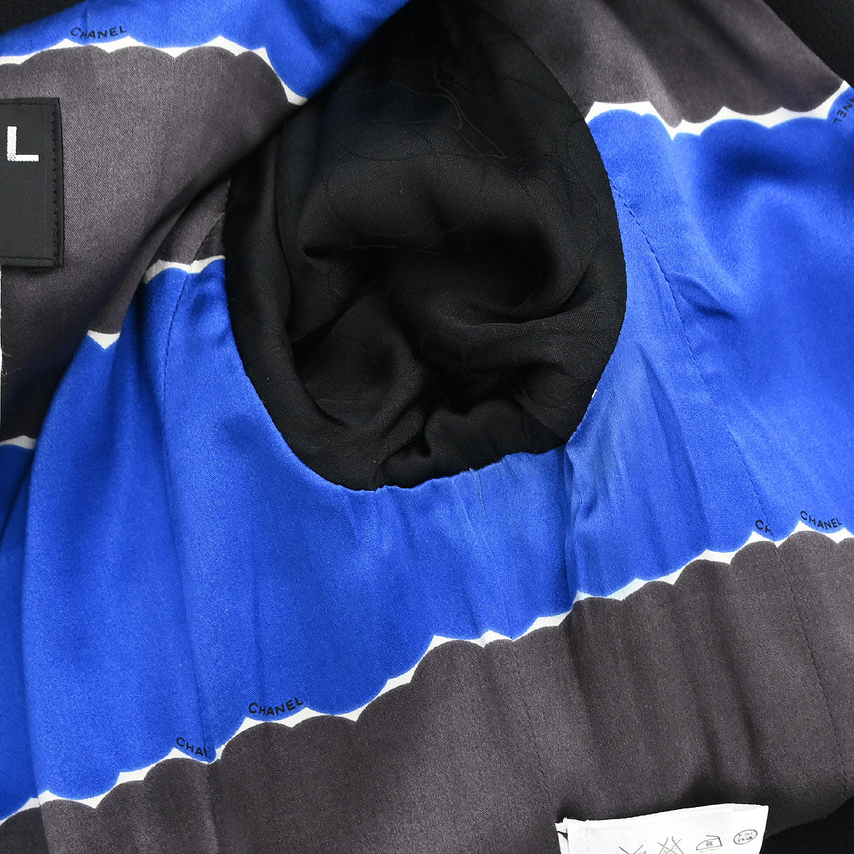 Chanel 2005 Emblem Double Breasted Jacket Black #38 - Image 9