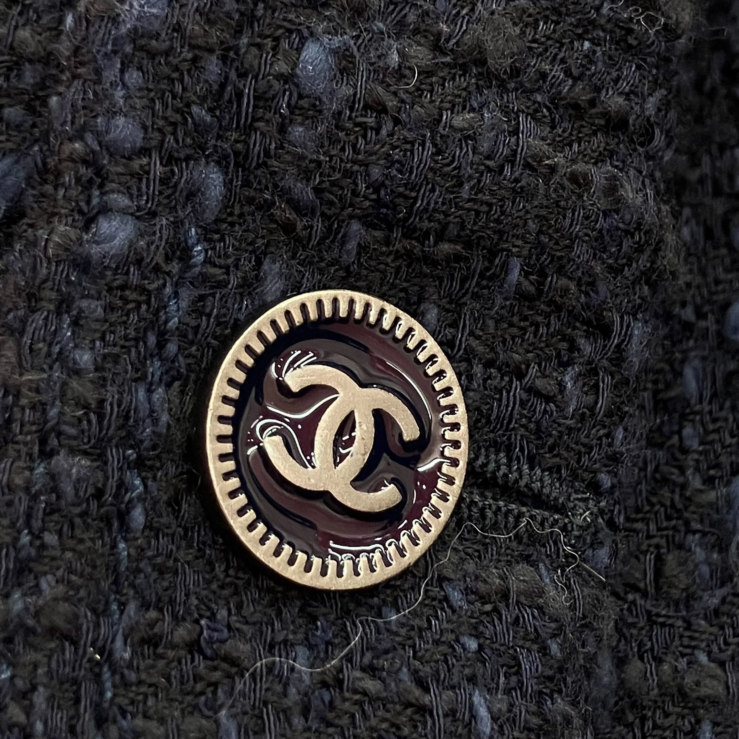 Chanel 2001 Single Breasted Jacket Navy Black #40 - Image 13