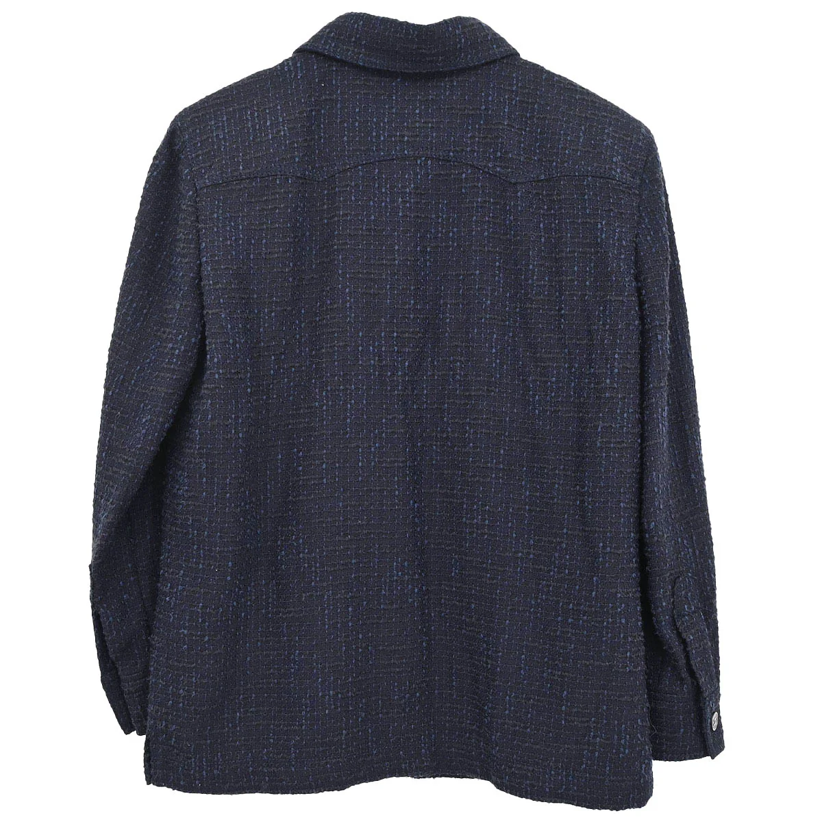 Chanel 2001 Single Breasted Jacket Navy Black #40 - Image 2